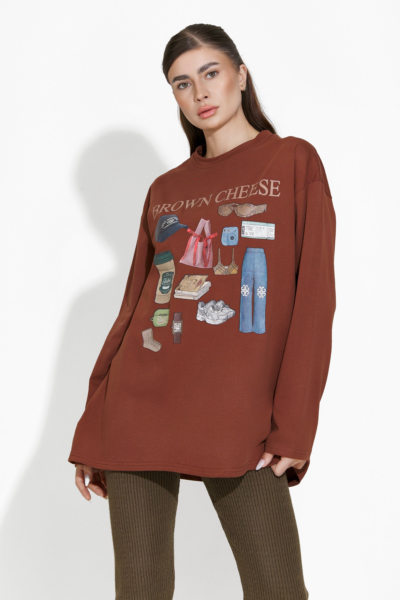 Blusa casual marrone per donna Eryn Bogas