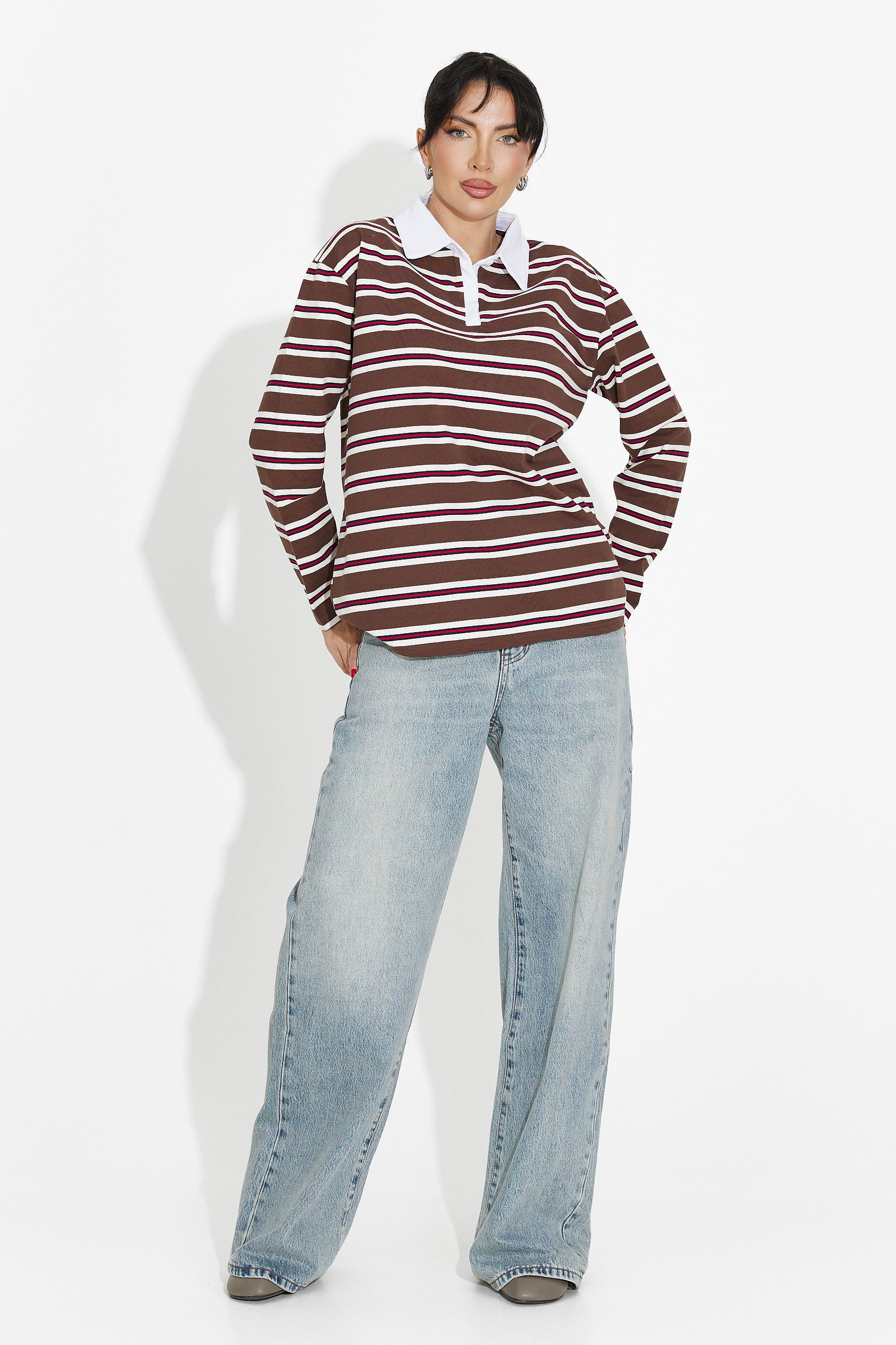 Blusa Casual Marrone da Donna di Paloma Bogas