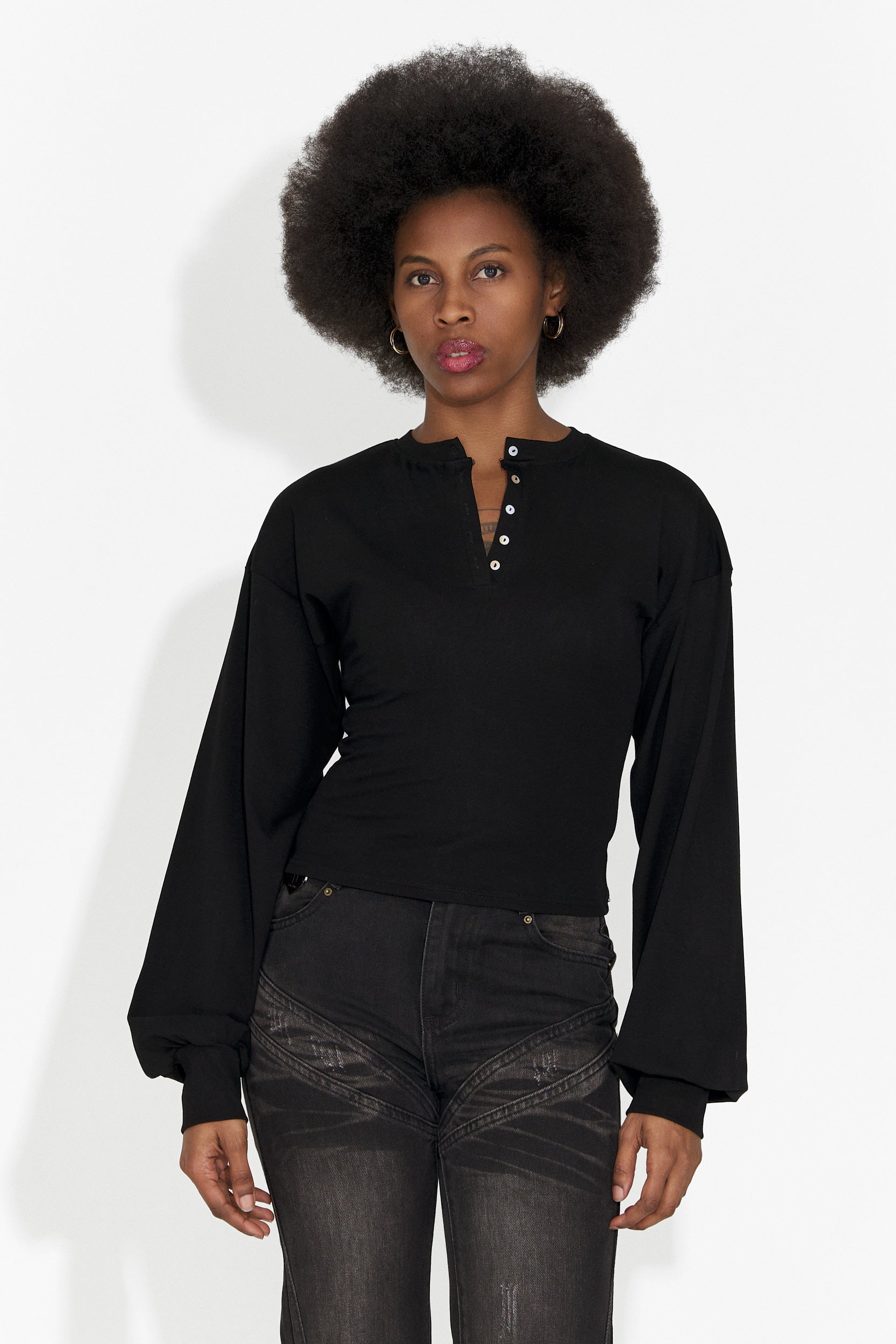 Camicetta Nera Casual da Donna di Tivora Bogas