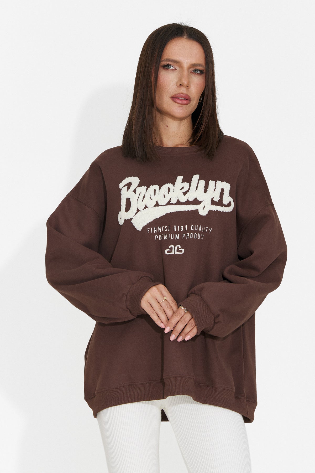 Bluza maro Leroialia Bogas