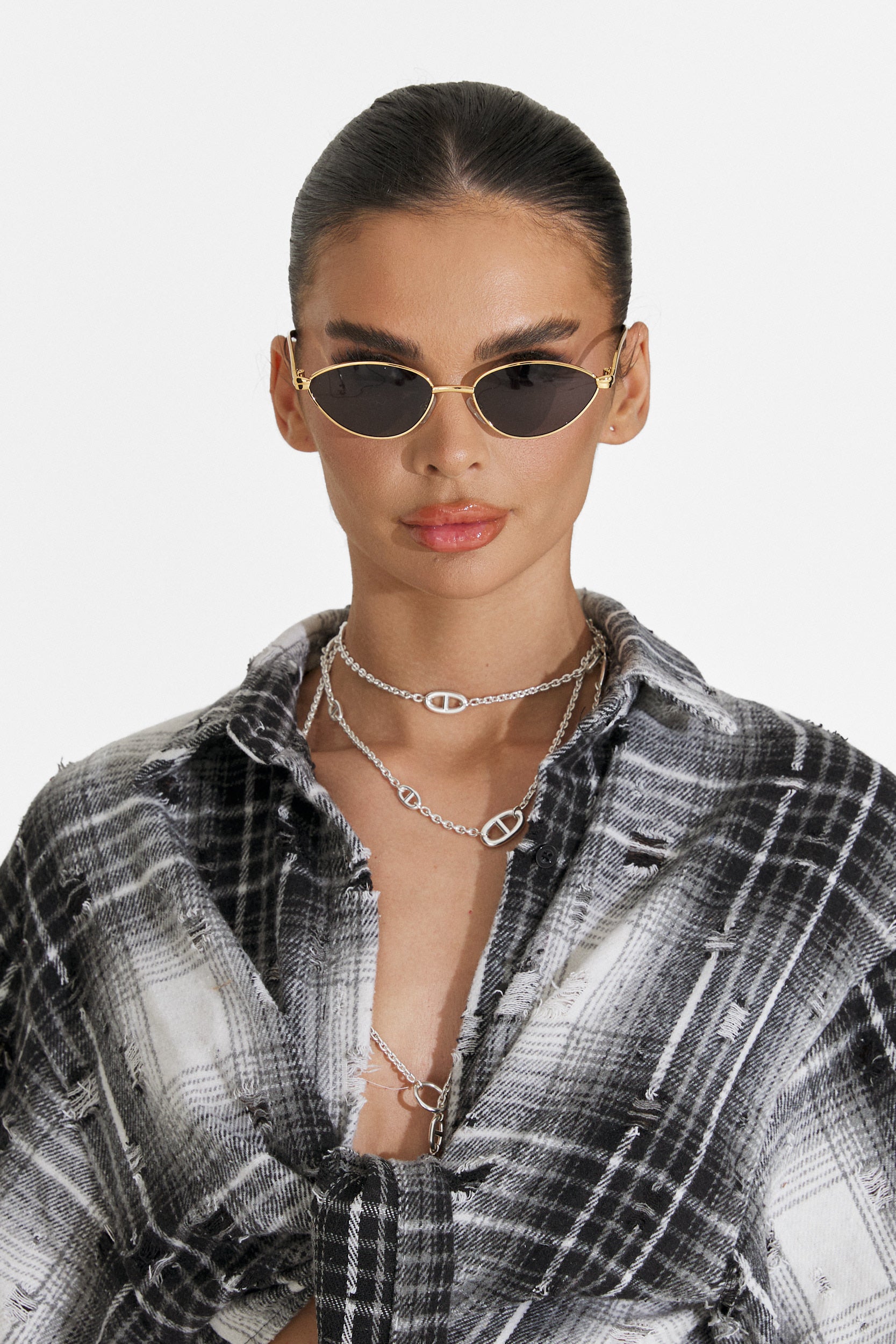 Ochelari dama de soare negru Lark Bogas