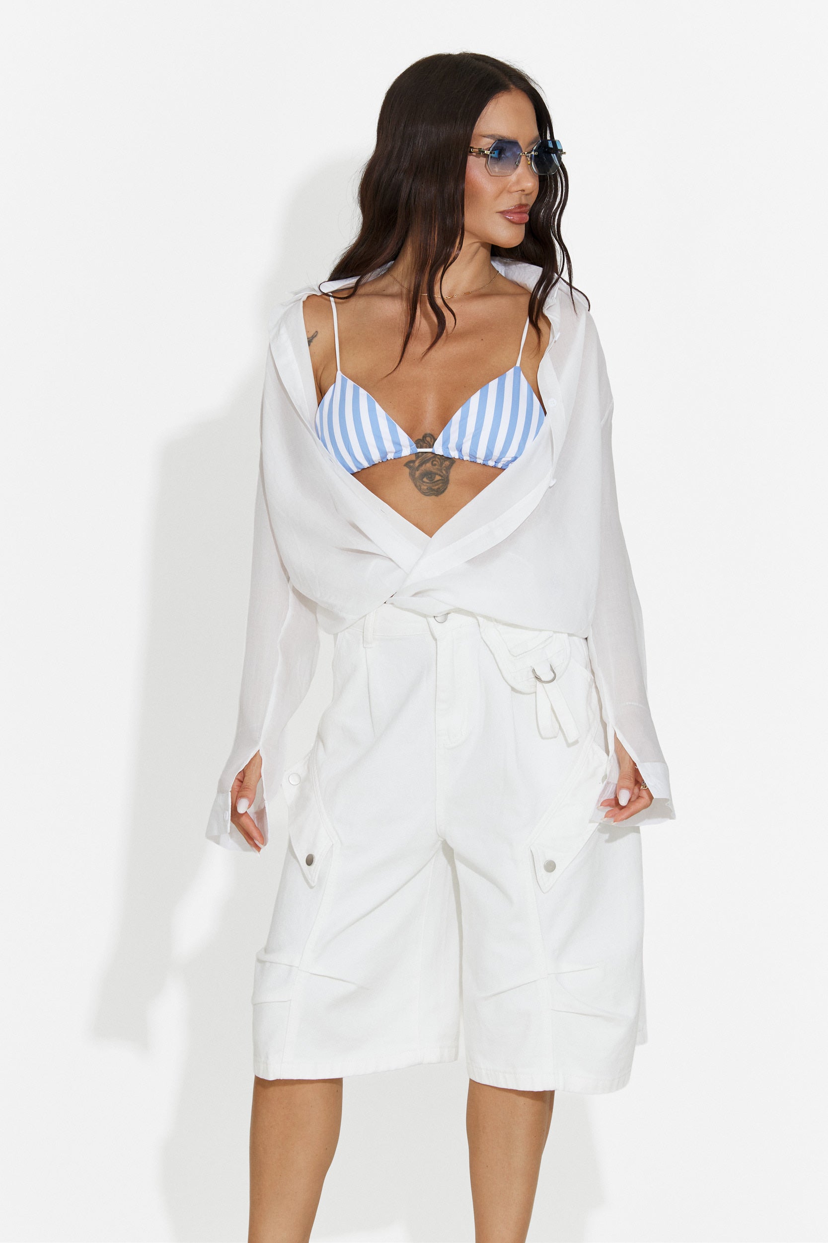 Top donna casual azzurro Brusty Bogas