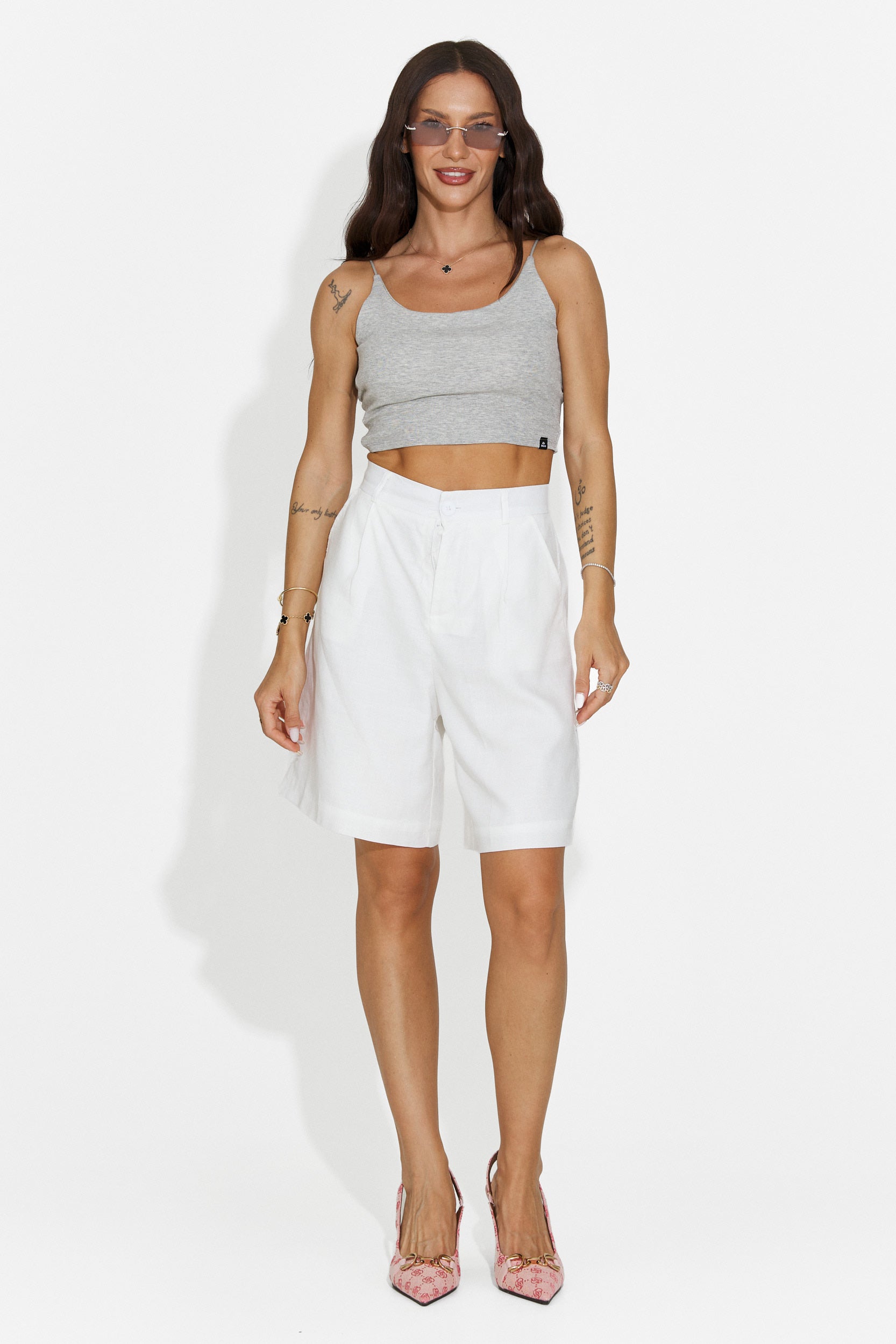 Top donna casual grigio Vendora Bogas