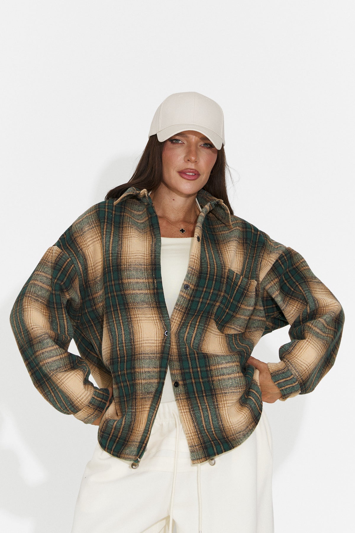 Camasa casual verde inchis Jesitova Bogas