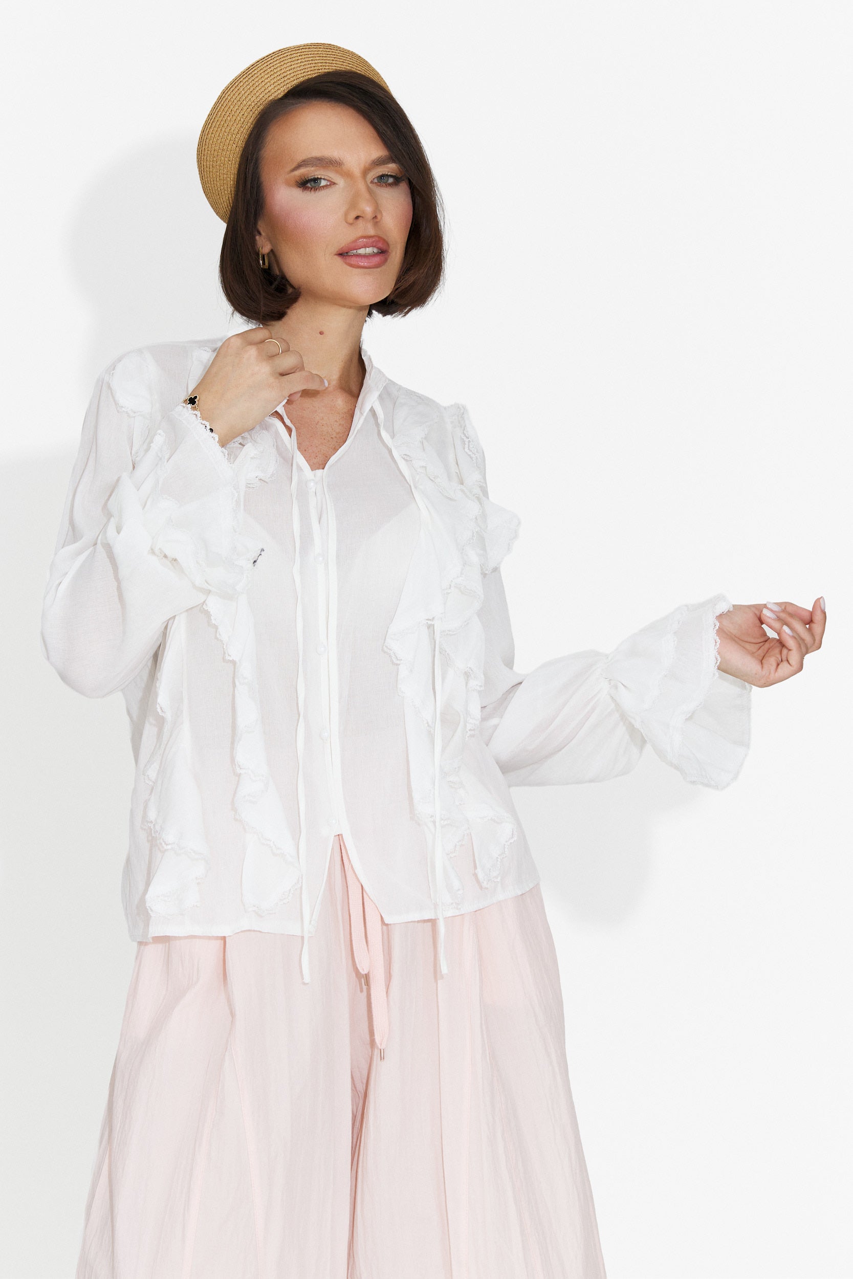Camicia Casual Bianca da Donna di Alcadia Bogas