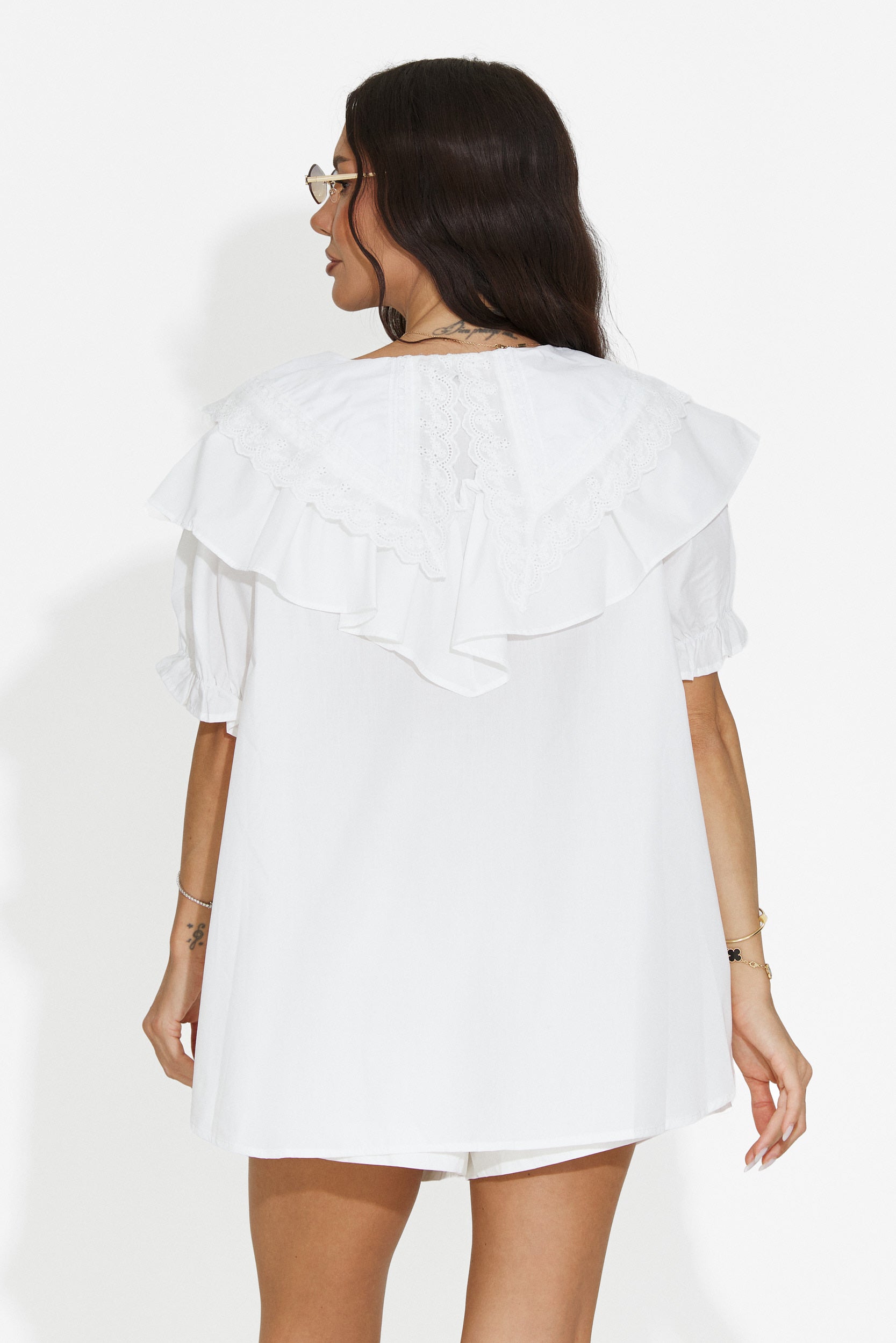 Camicia casual da donna bianca Karlasia Bogas