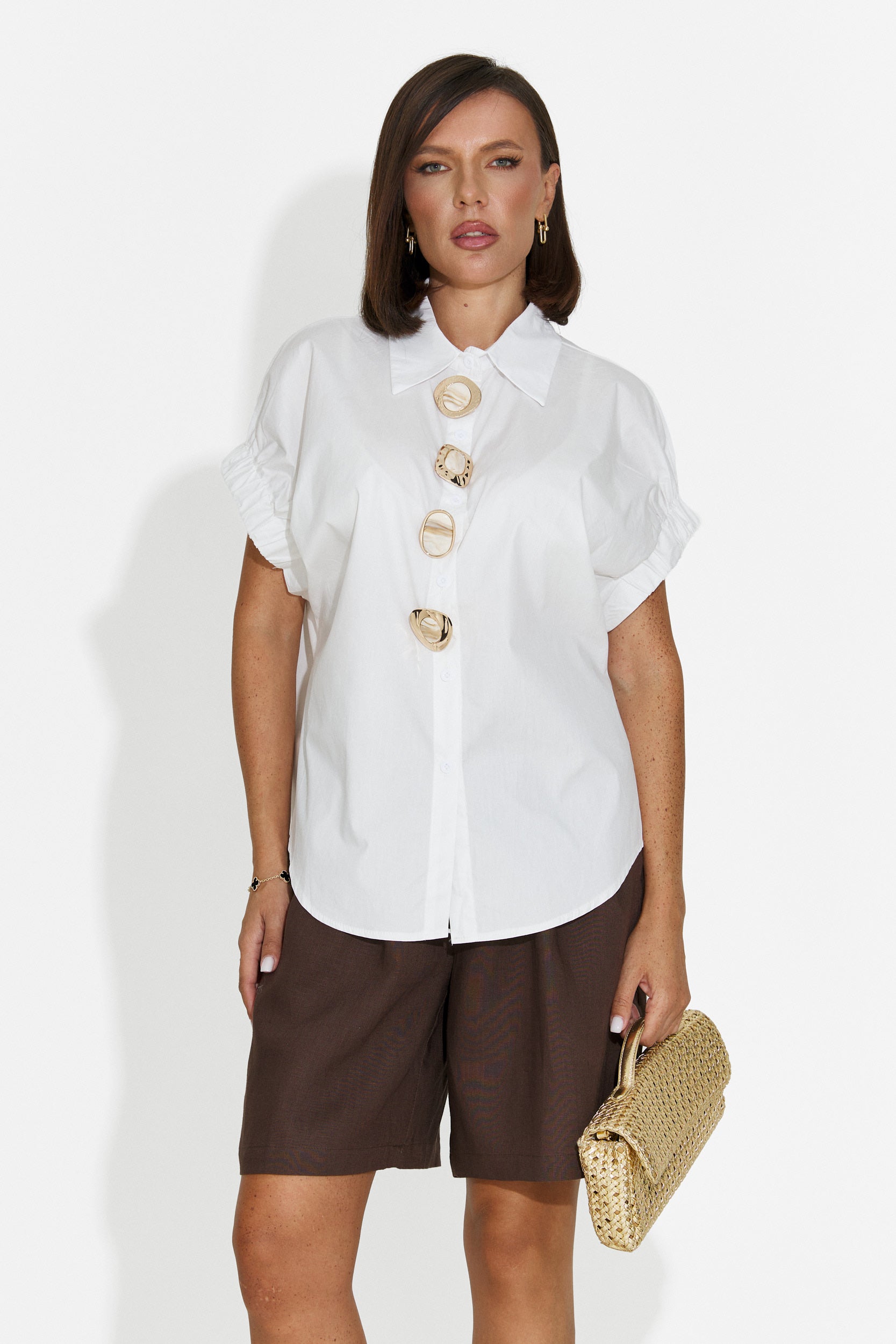 Camicia donna casual bianca Odeneia Bogas