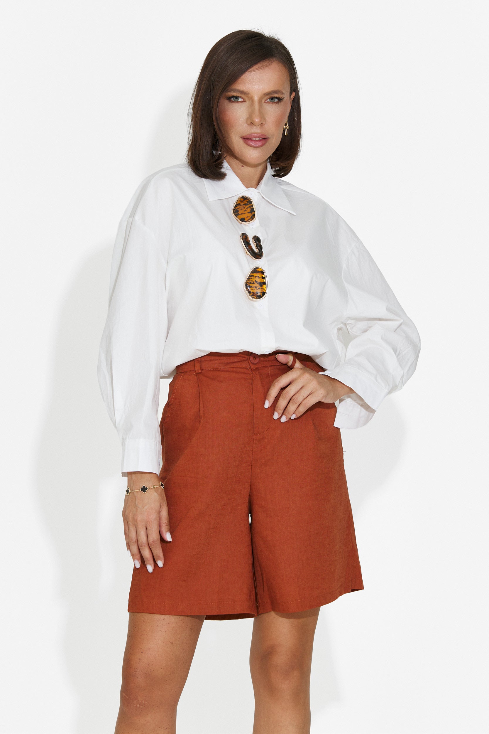 Camicia donna casual bianca Procesay Bogas