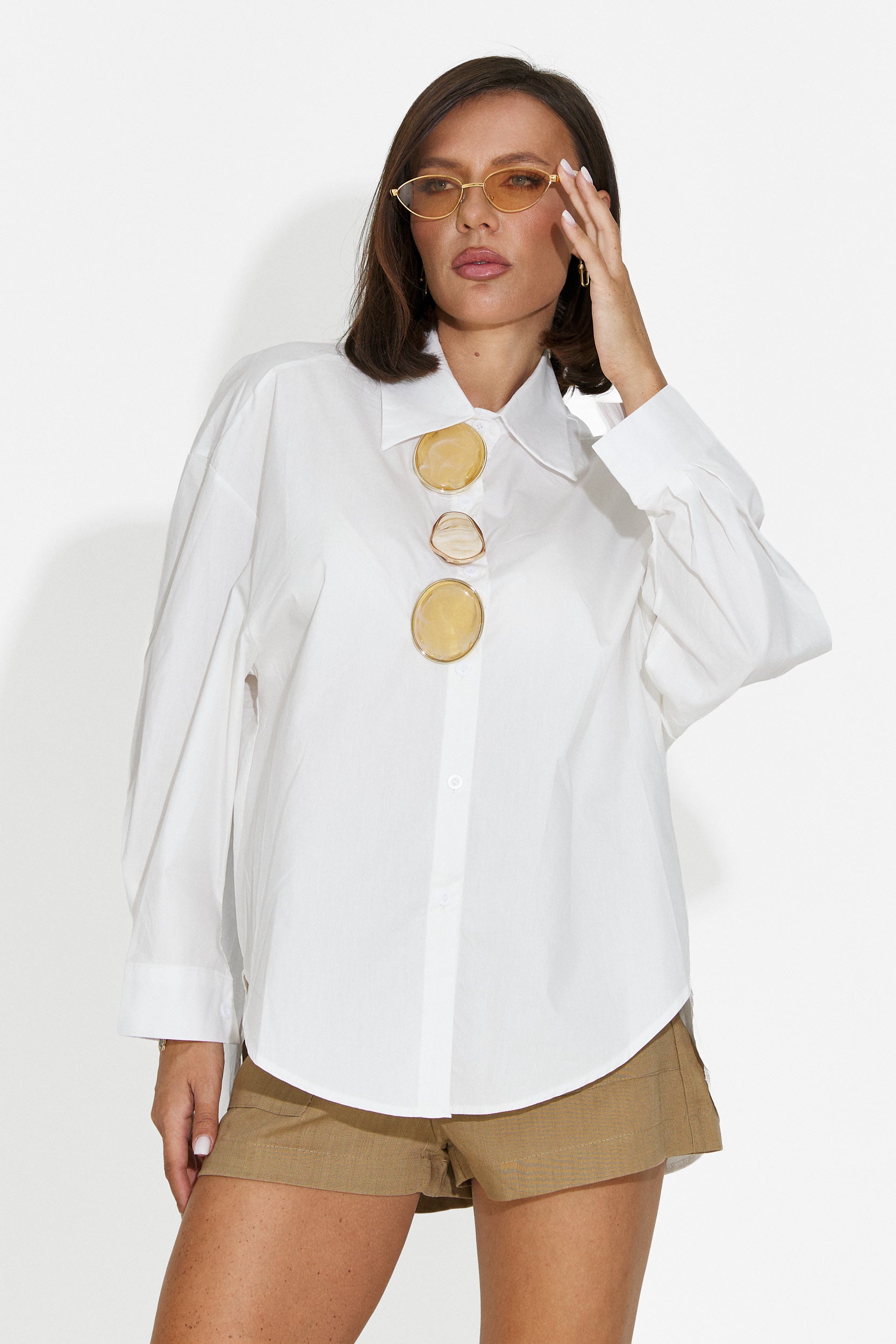 Camicia donna casual bianca Trusapy Bogas