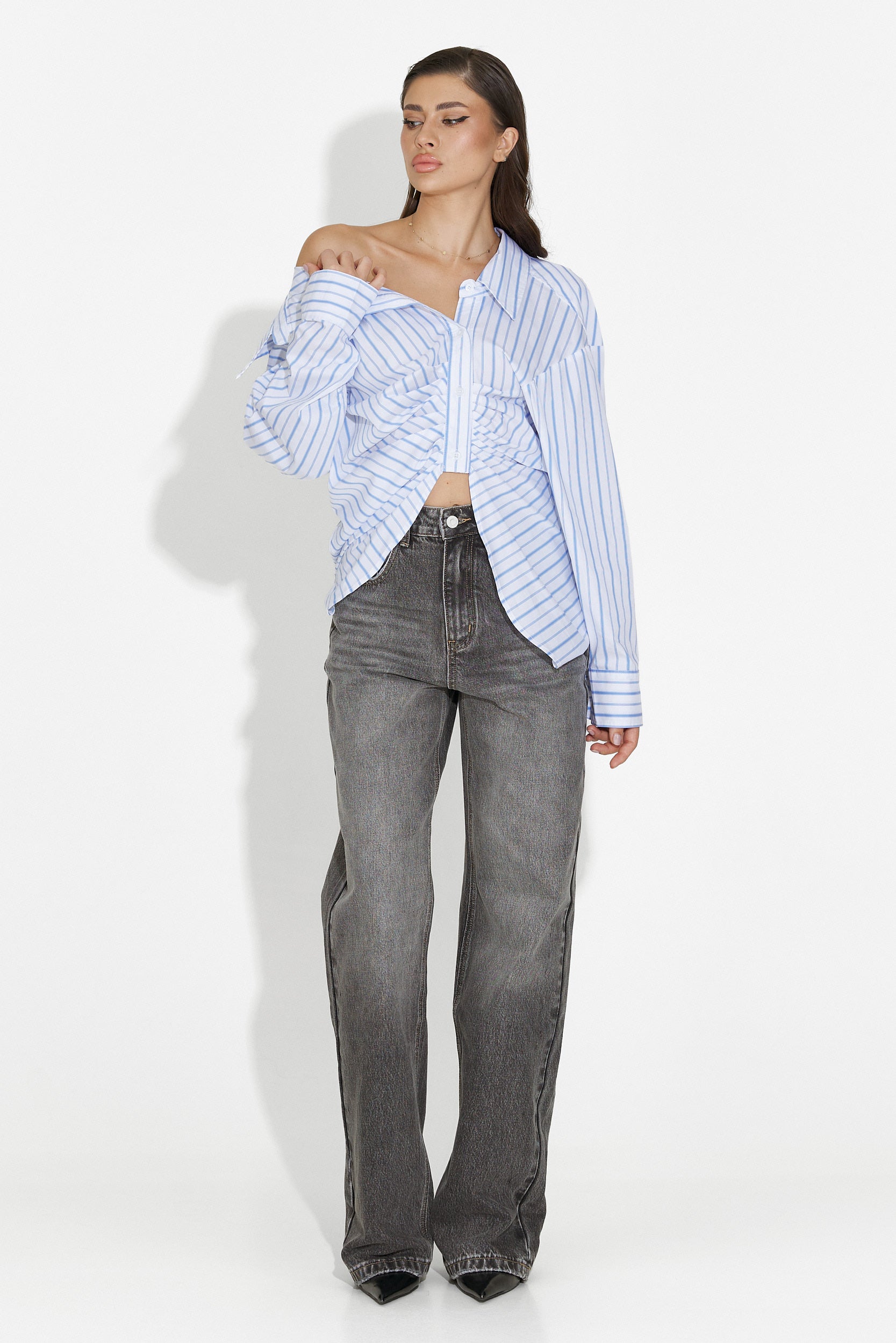 Camicia Bianca Casual da Donna di Voncile Bogas