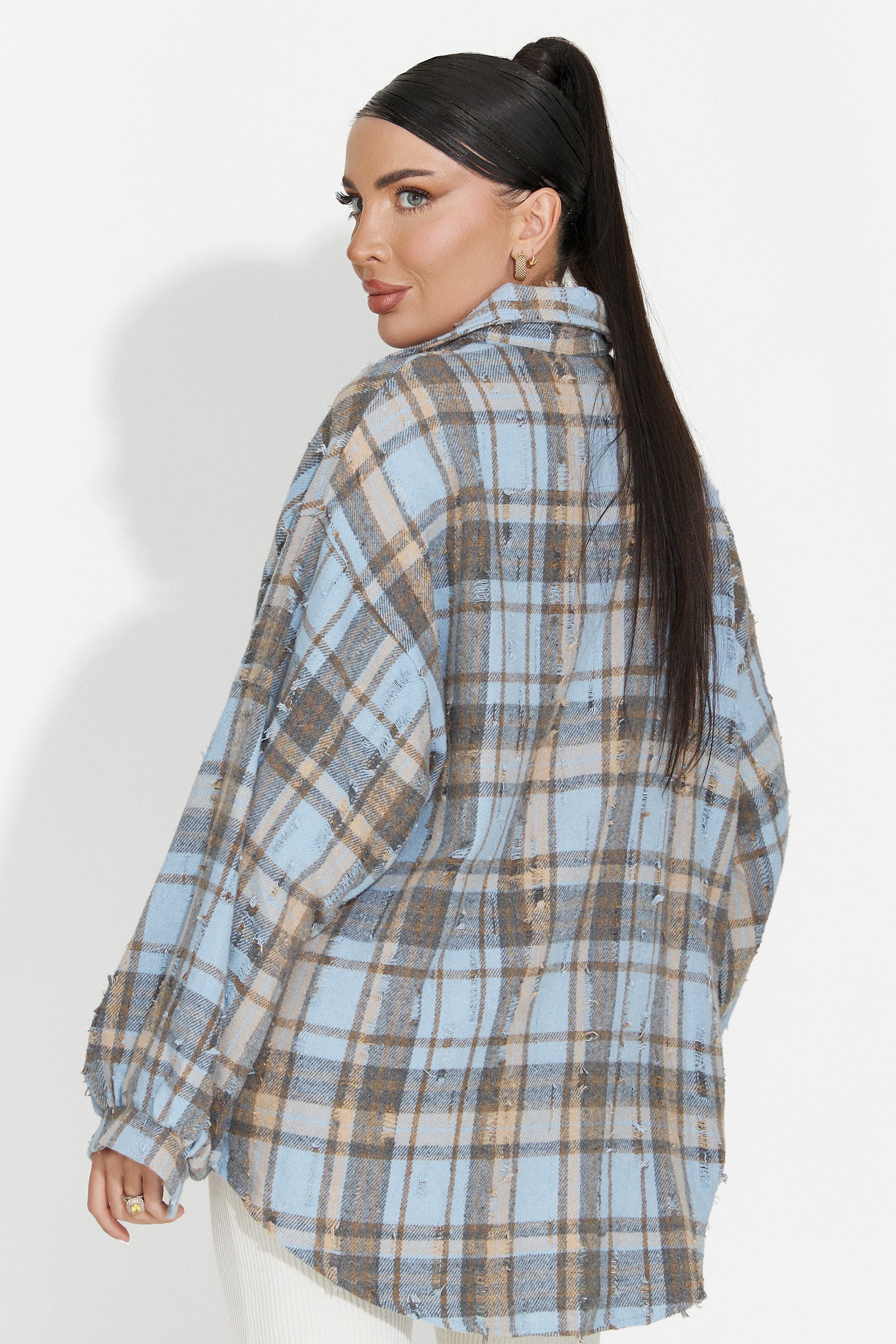 Camicia casual blu da donna Jasara Bogas