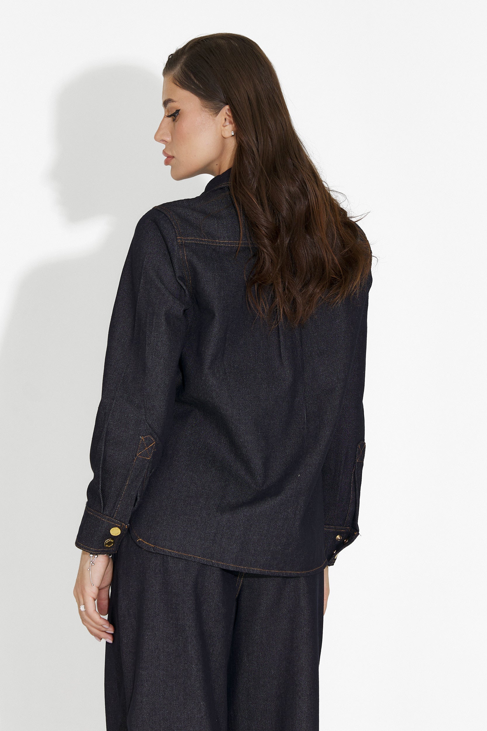 Camicia Casual Blu Navy da Donna di Melena Bogas