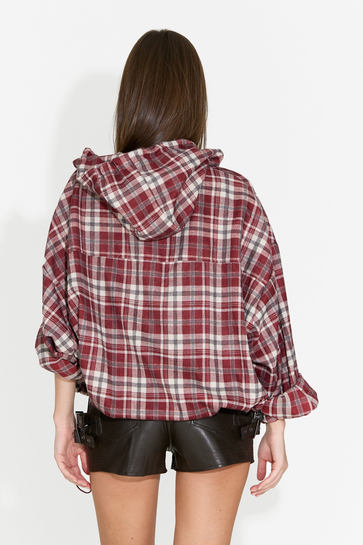 Camicia da donna casual bordeaux Drepina Bogas