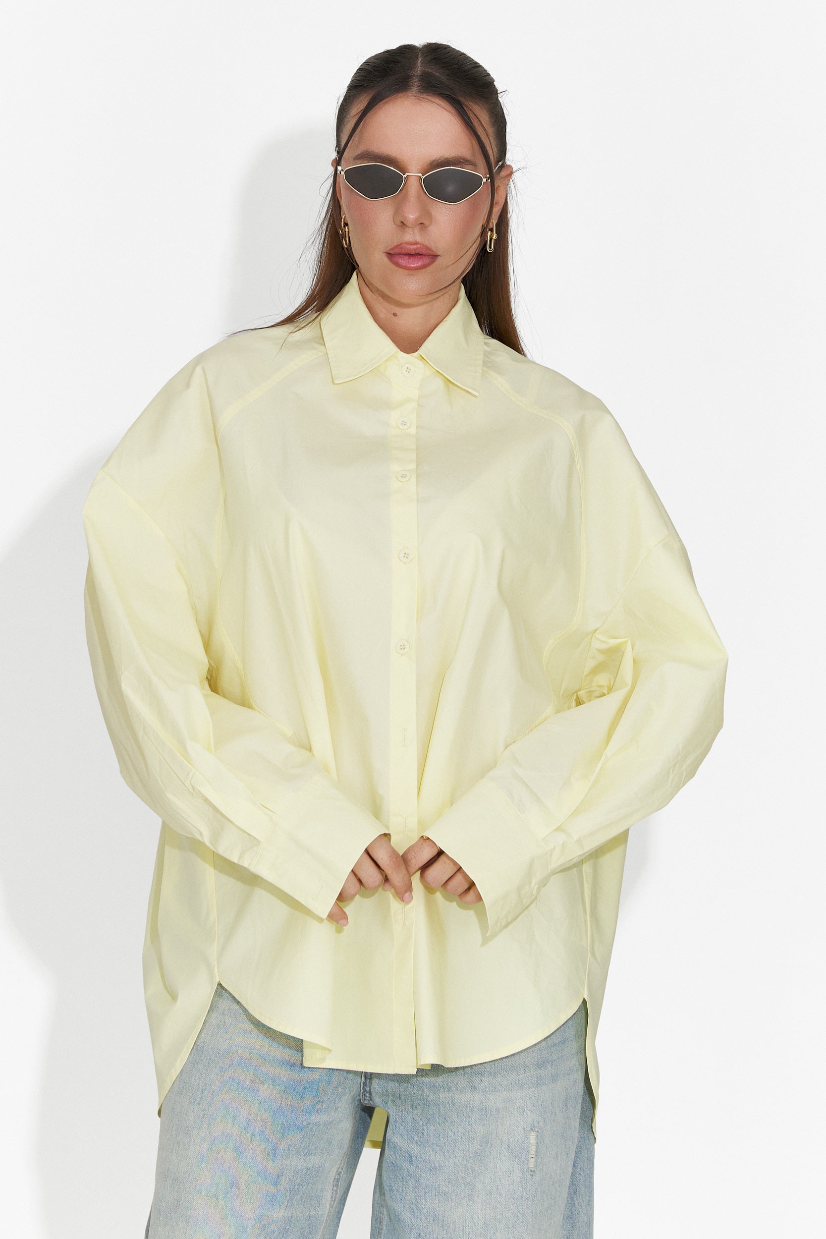 Camicia Casual Gialla da Donna di Abrienda Bogas