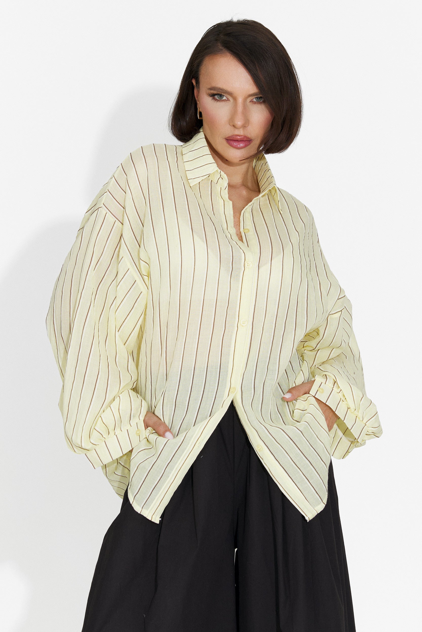 Camicia Casual Gialla da Donna Fenday Bogas