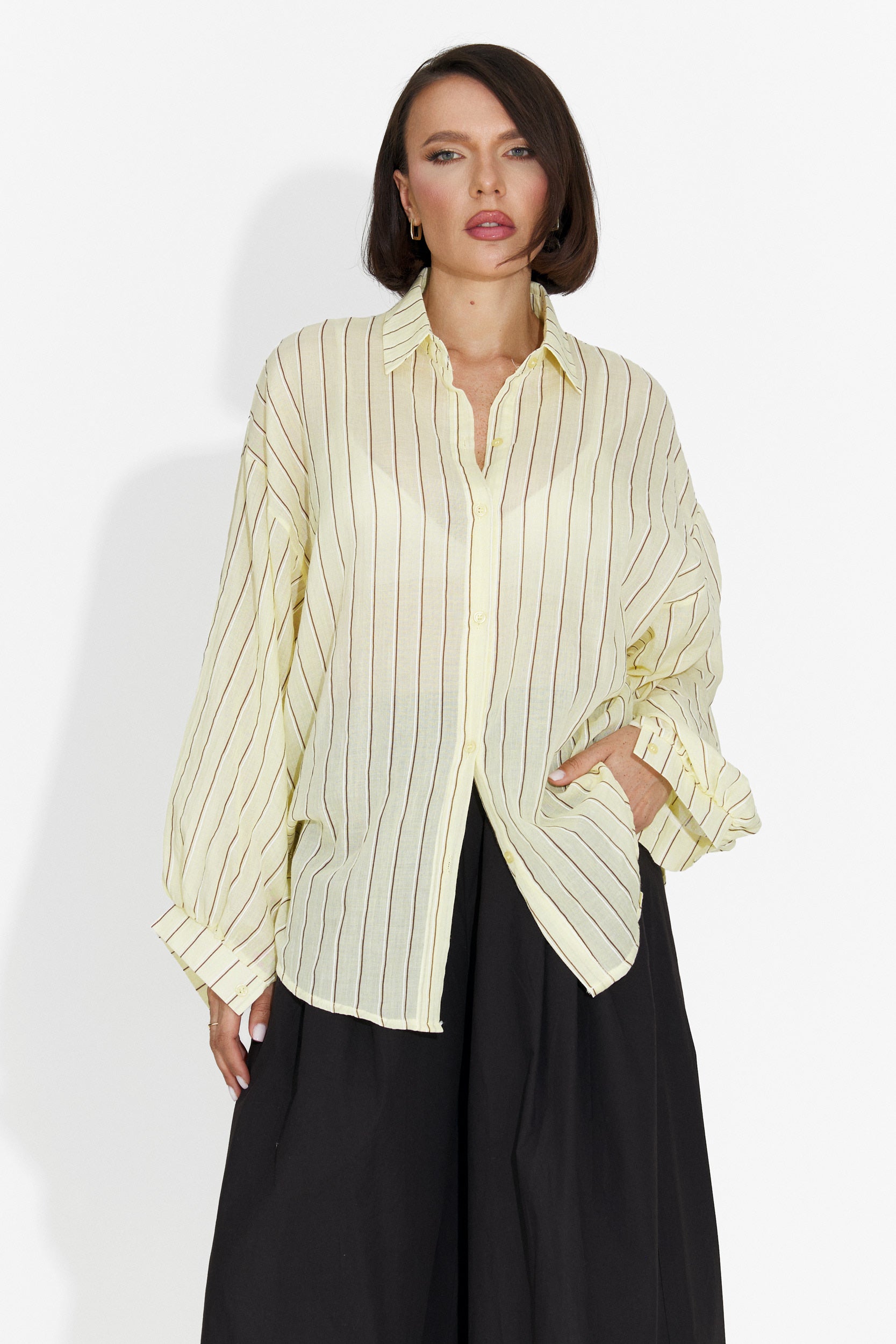 Camicia Casual Gialla da Donna Fenday Bogas
