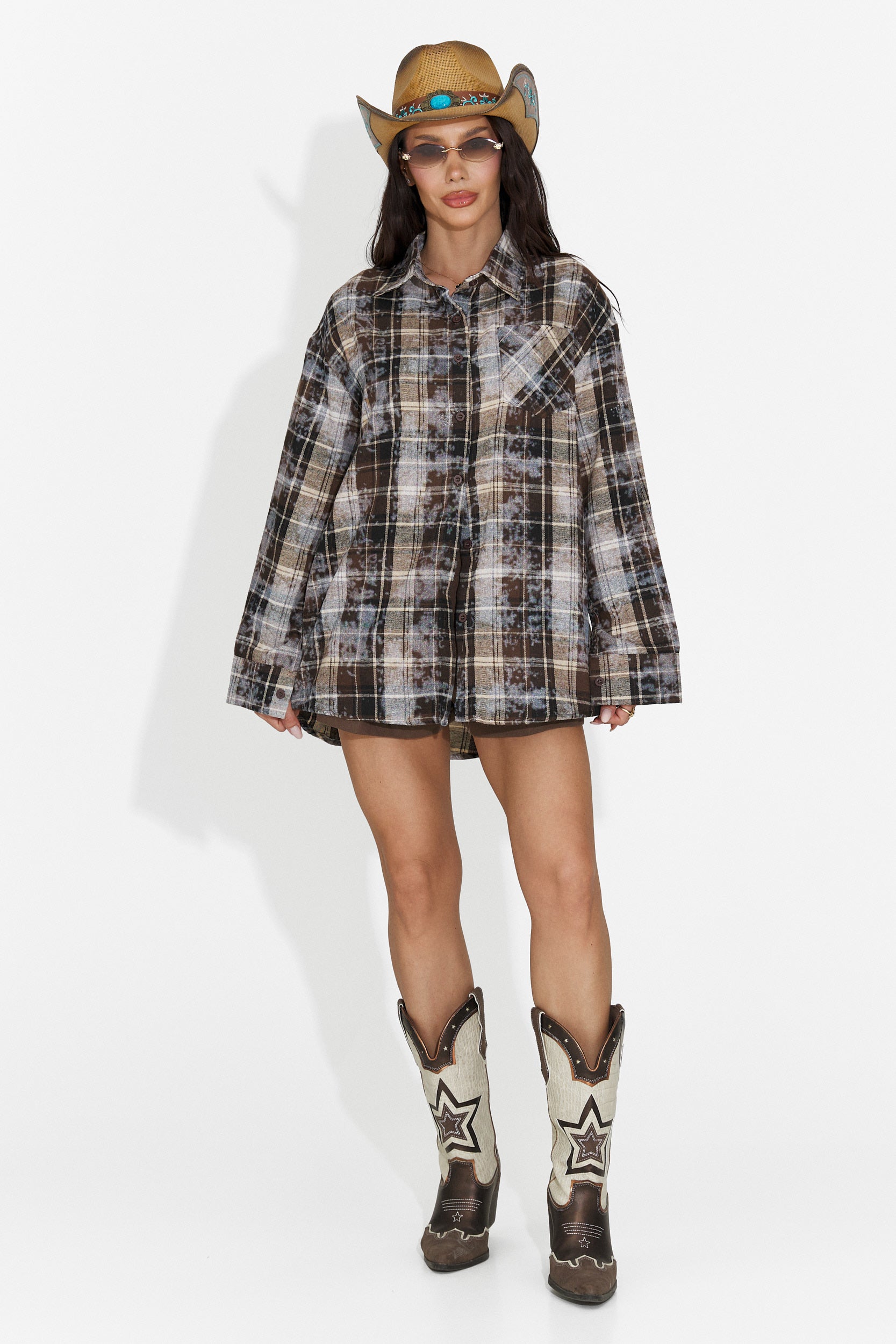 Camicia Casual Marrone da Donna Adelyma Bogas