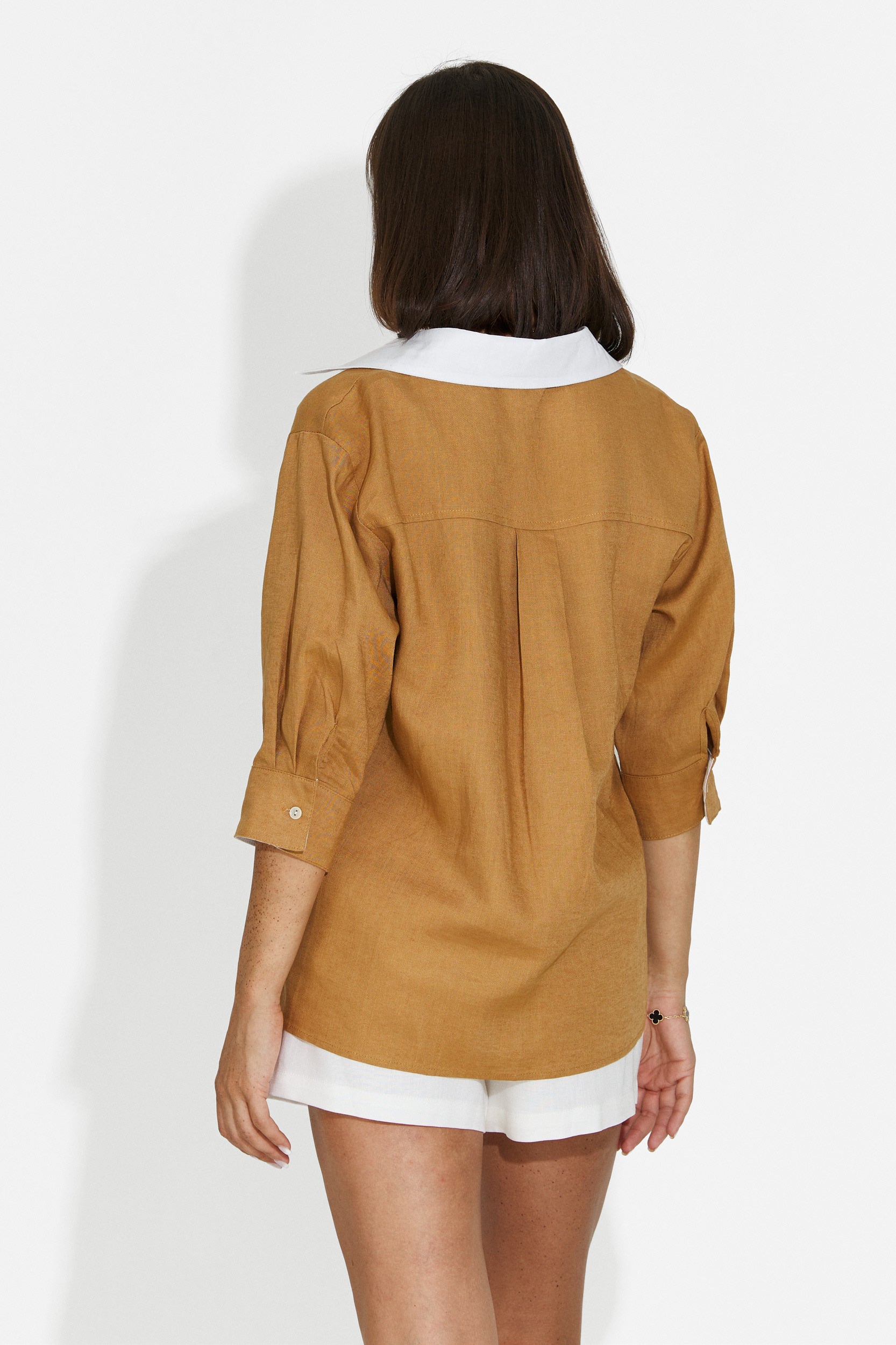 Camicia casual da donna marrone Esperia Bogas