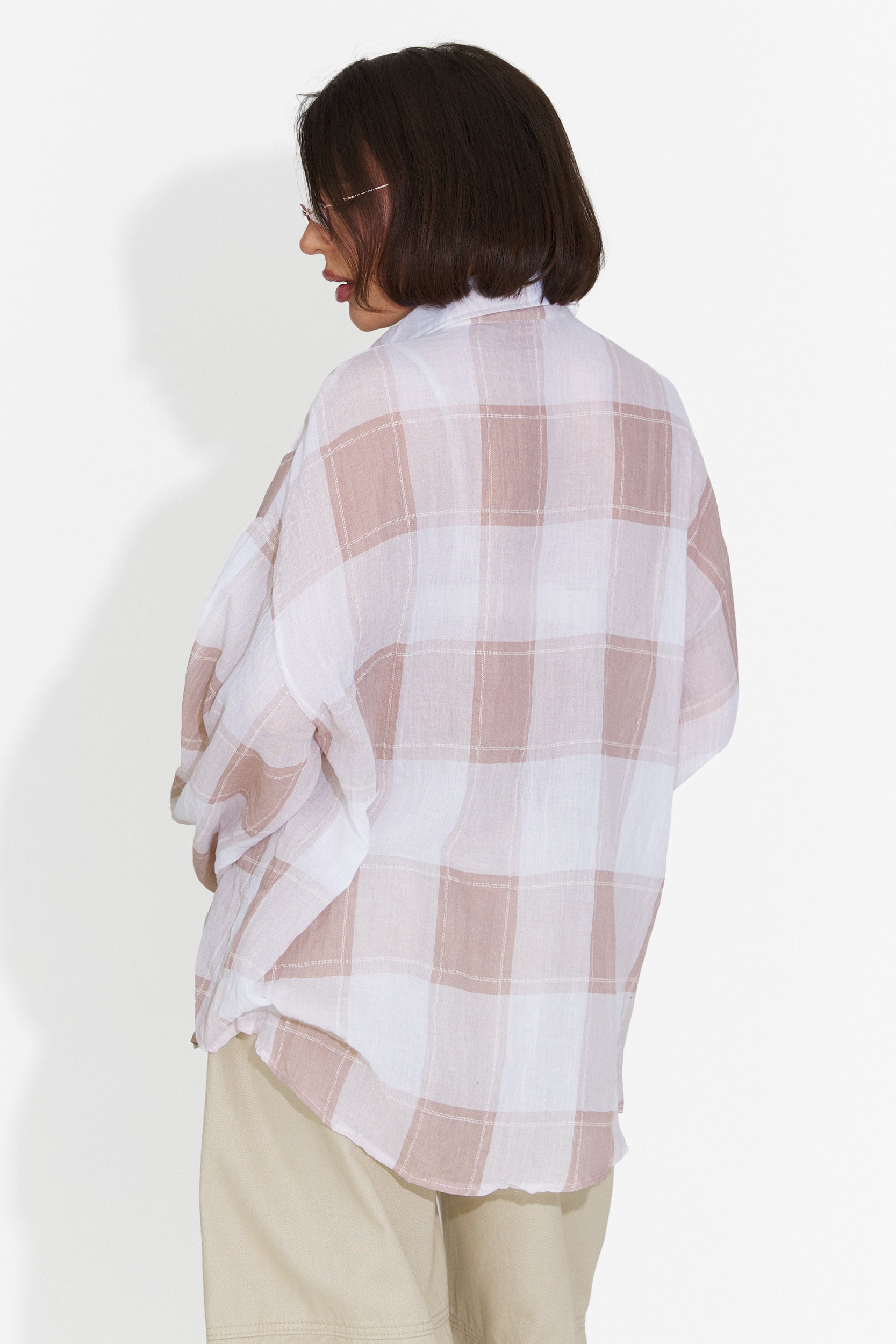Camicia Casual Marrone da Donna di Geolia Bogas