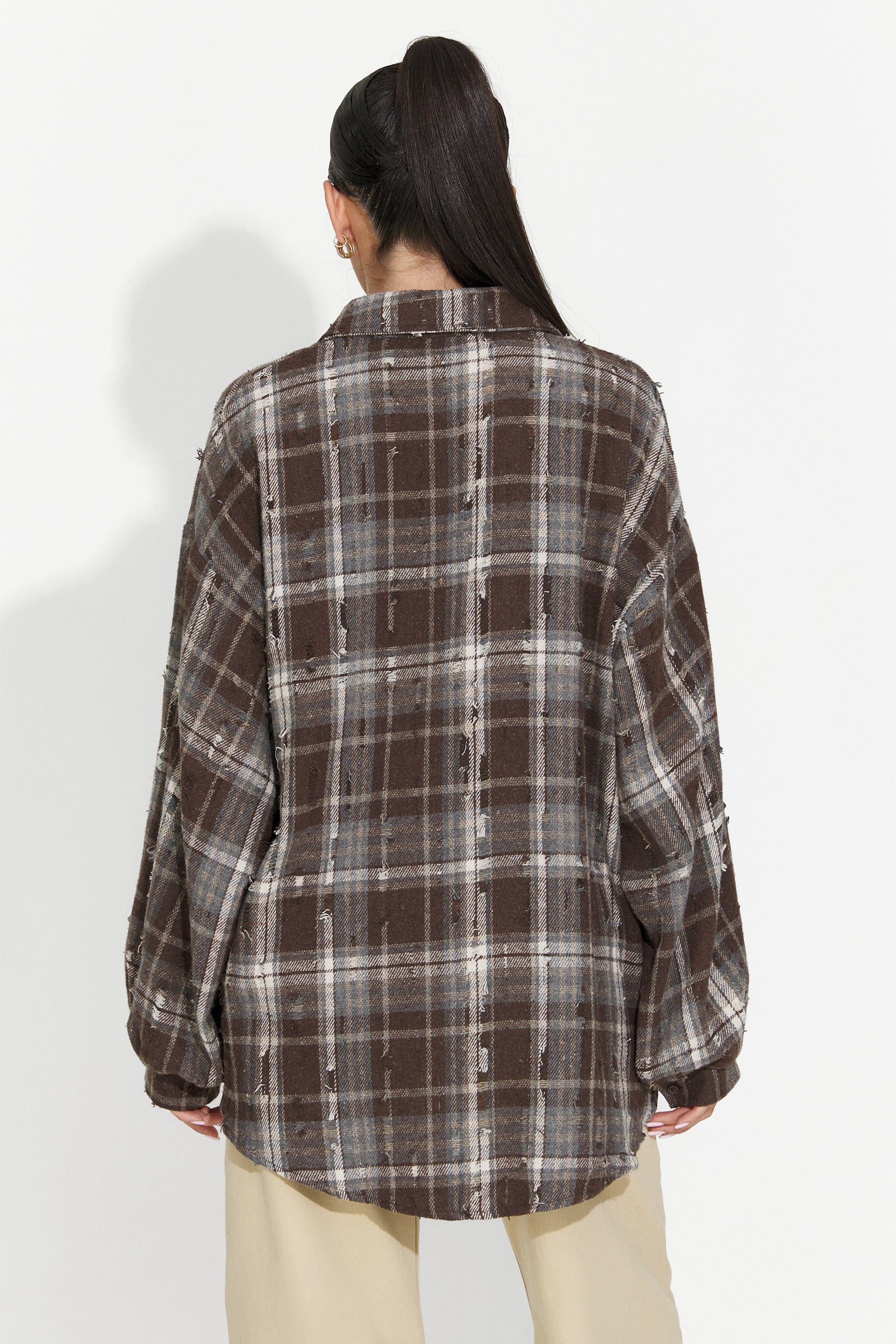 Camicia casual marrone da donna Jasara Bogas
