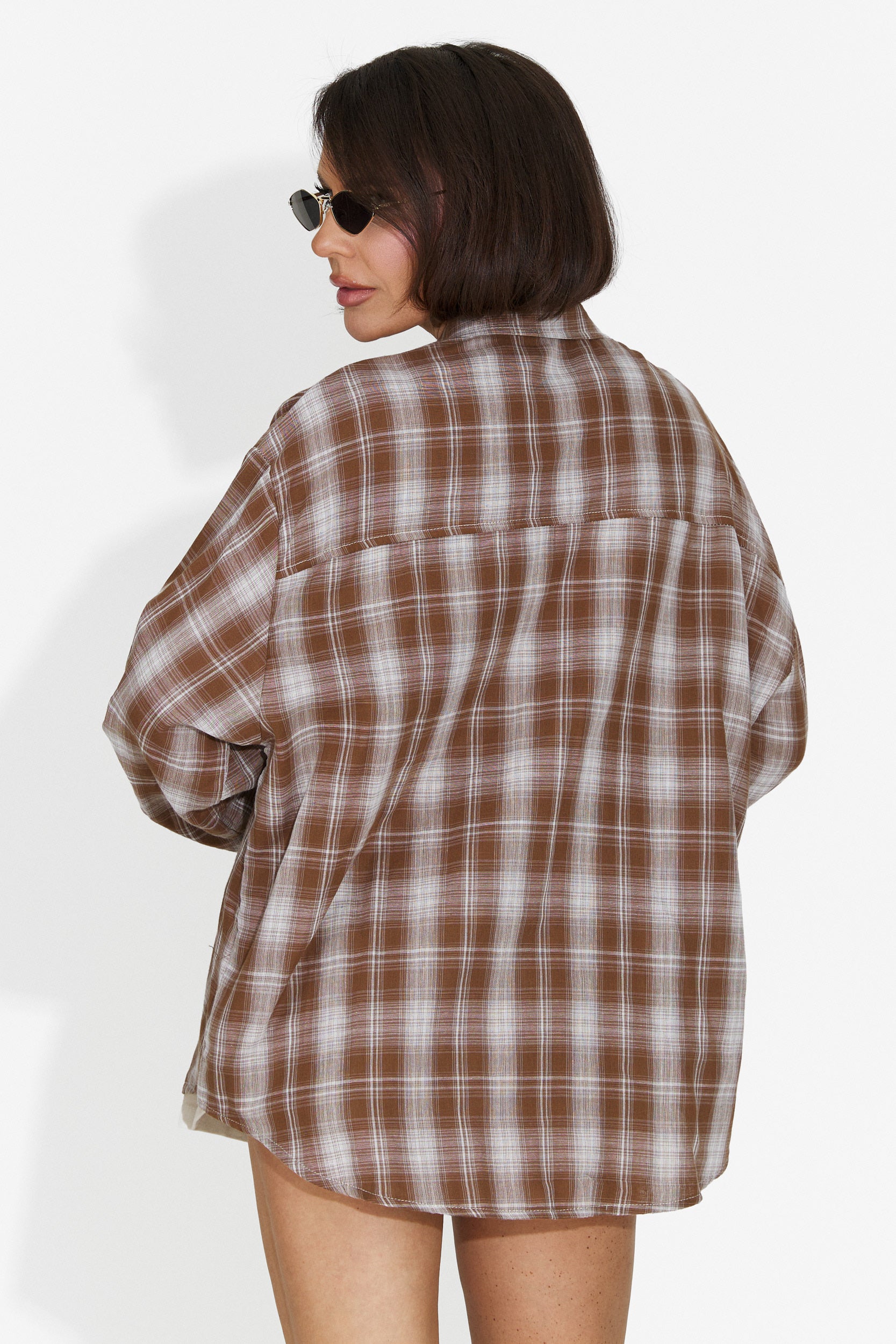 Camicia Casual Marrone da Donna di Letiza Bogas