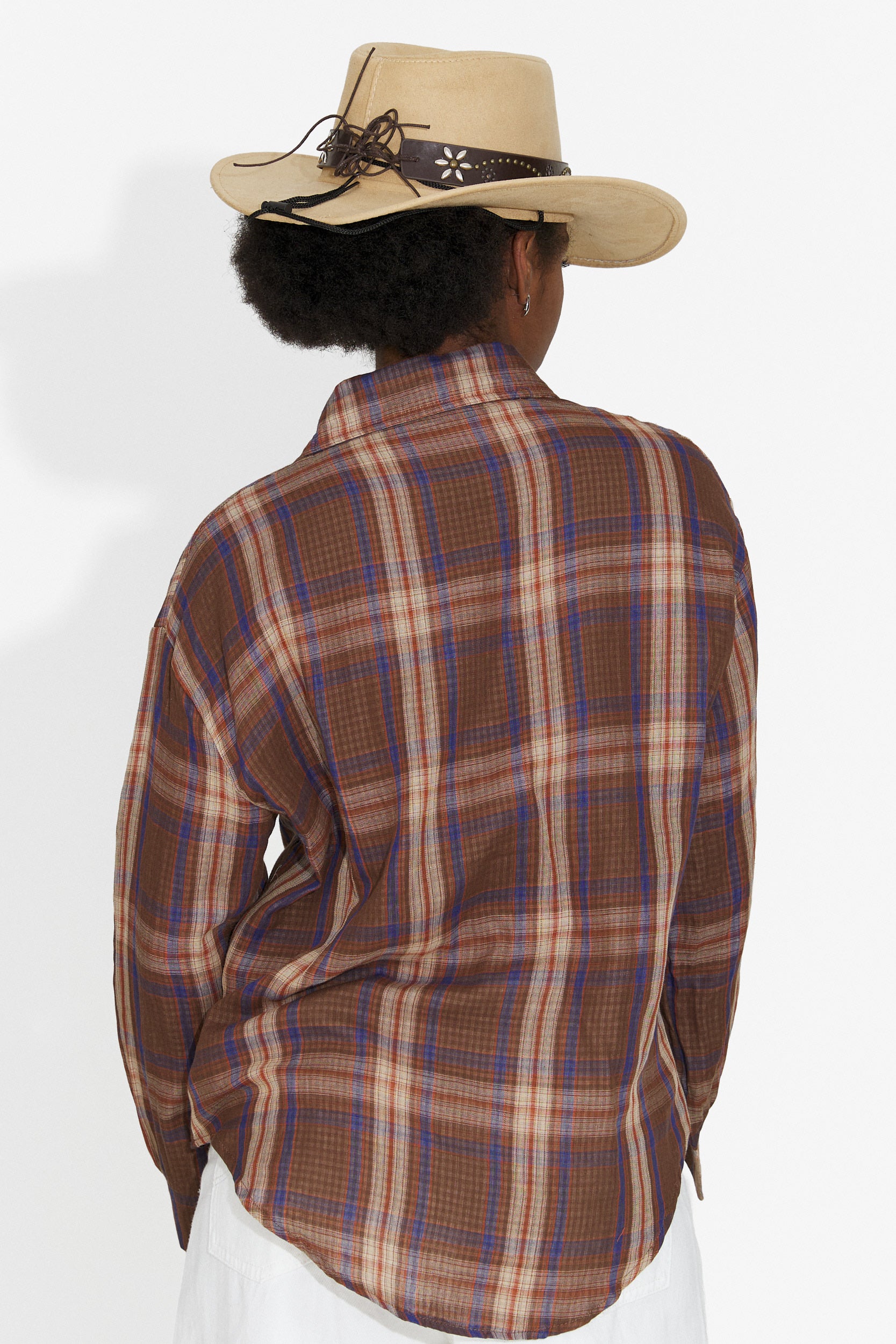 Camicia Casual Marrone da Donna di Valerina Bogas