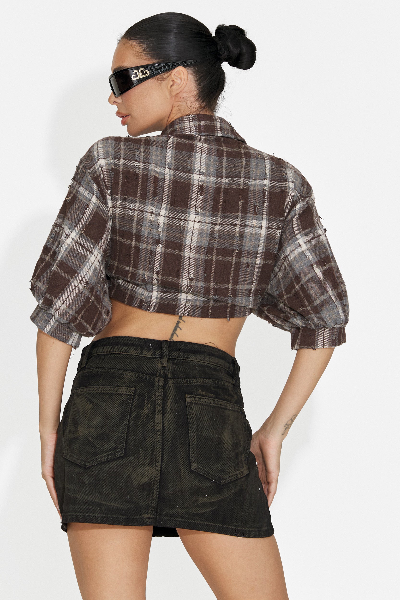 Camicia Casual Marrone da Donna di Zenaida Bogas