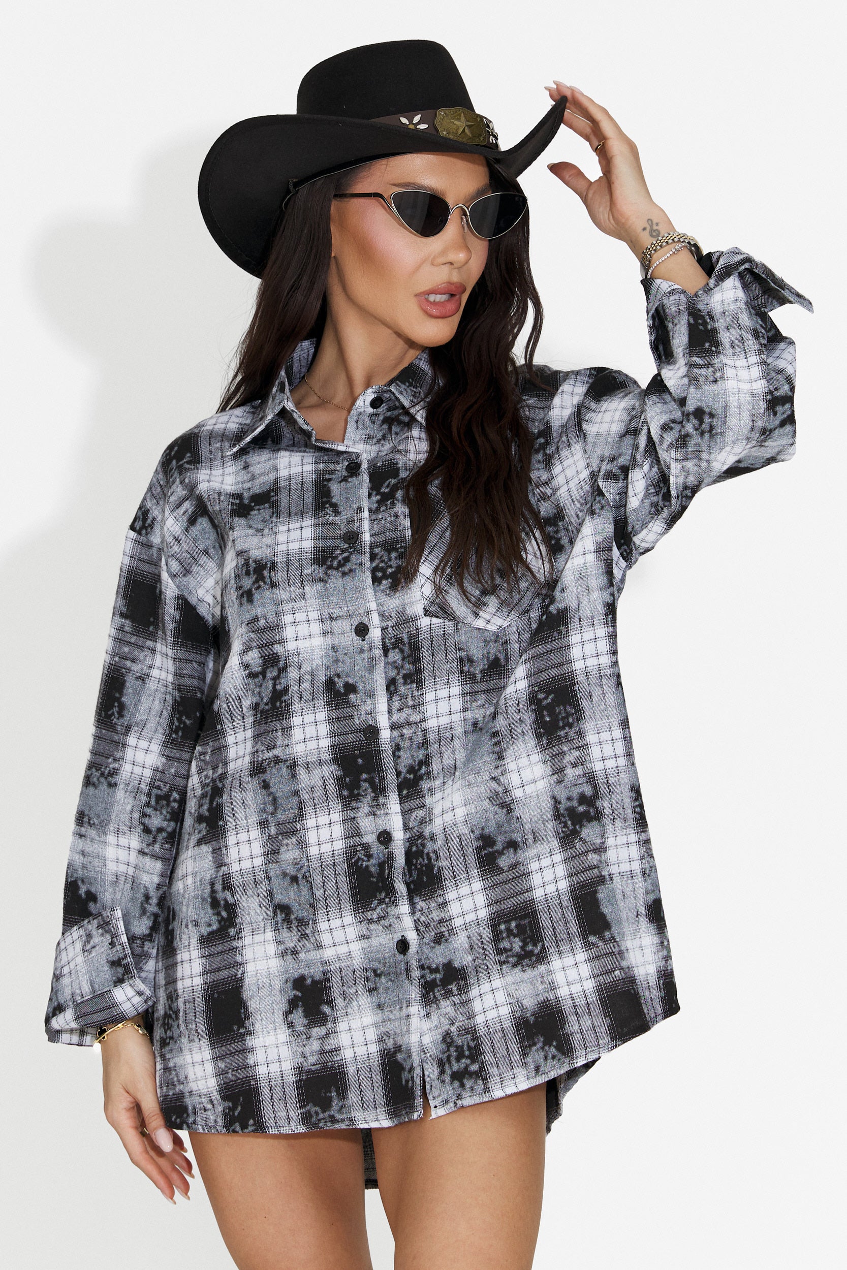 Camicia Casual Nera da Donna di Adelyma Bogas