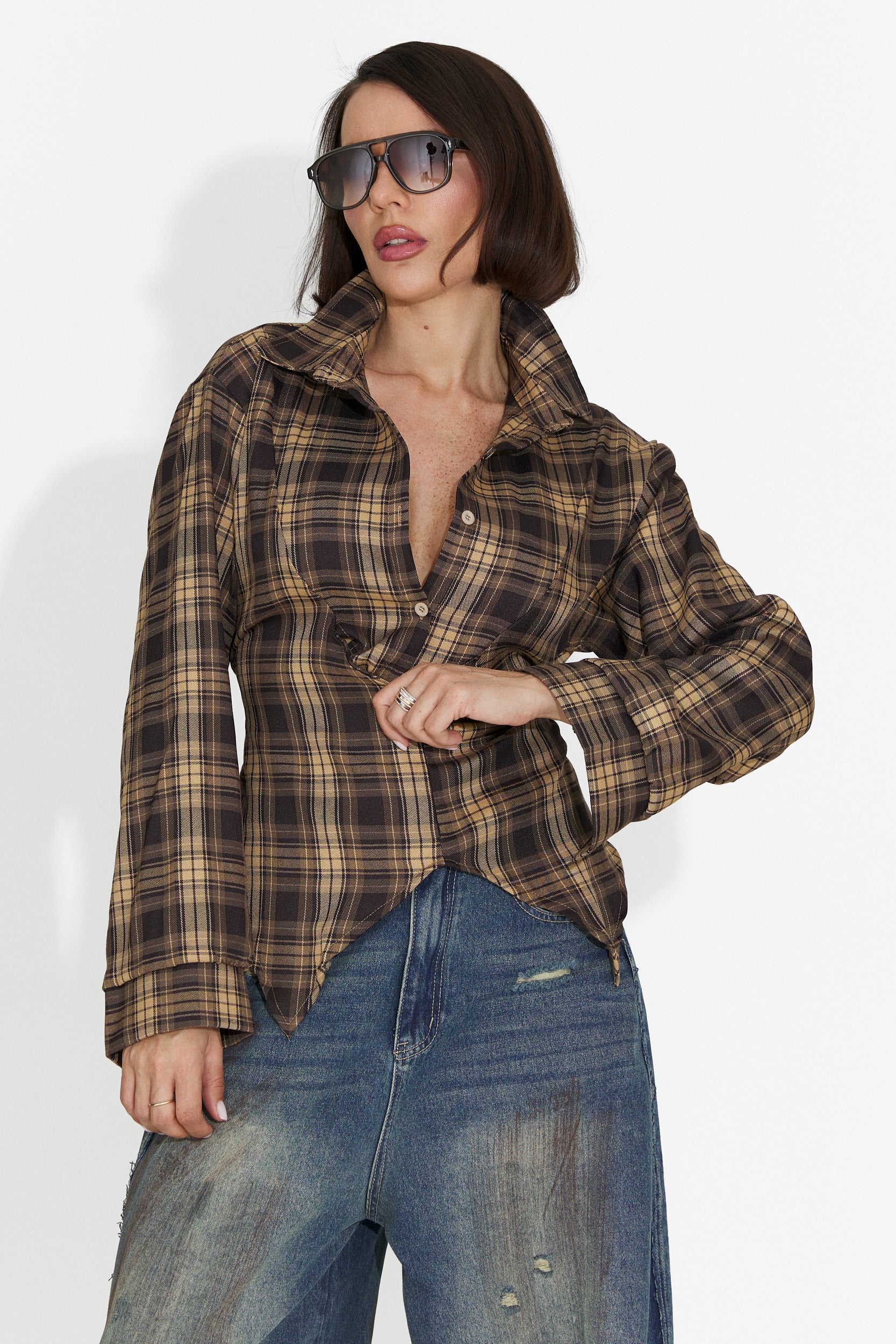 Camicia Casual Nera da Donna di Tamalia Bogas