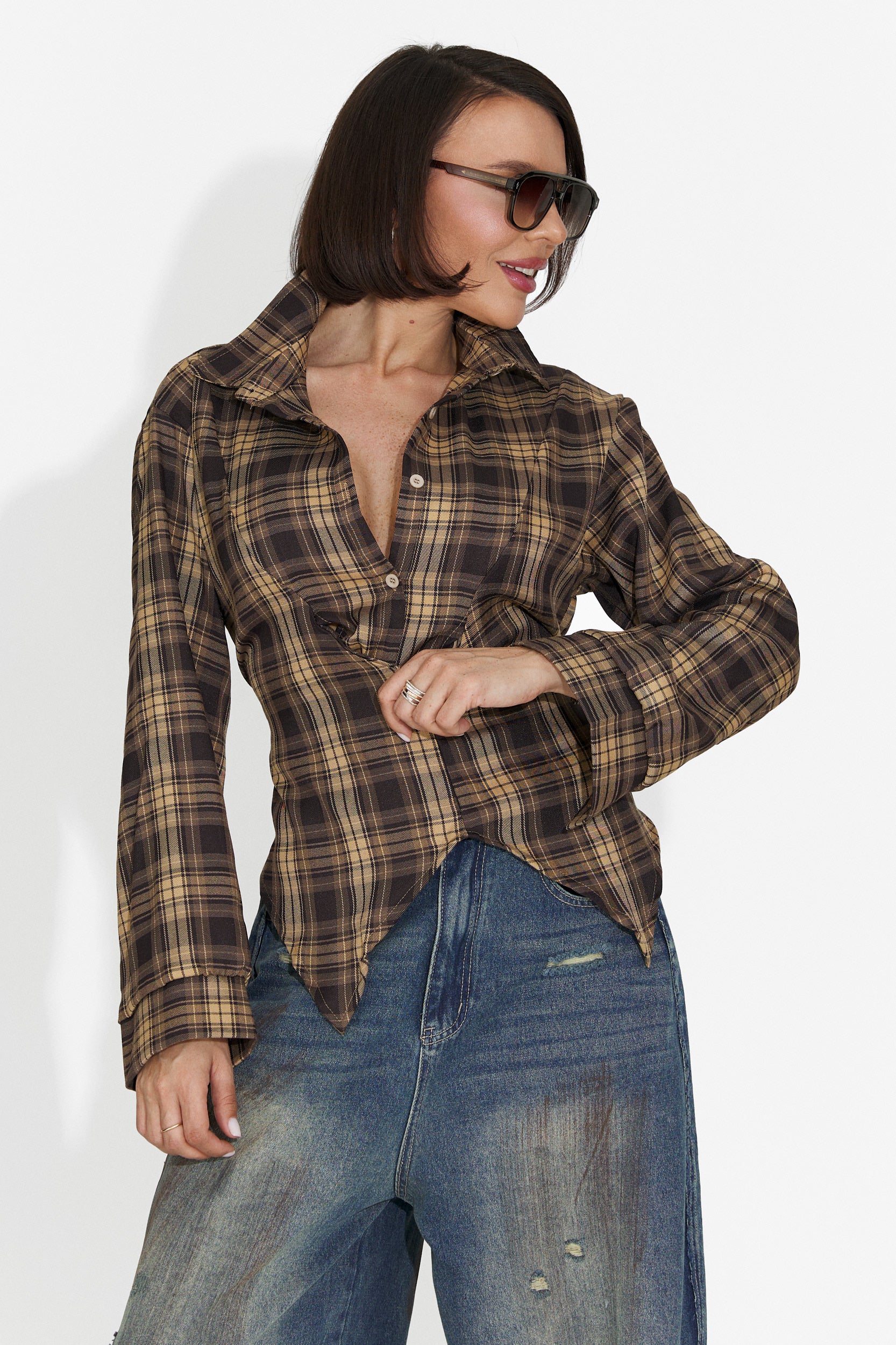 Camicia Casual Nera da Donna di Tamalia Bogas
