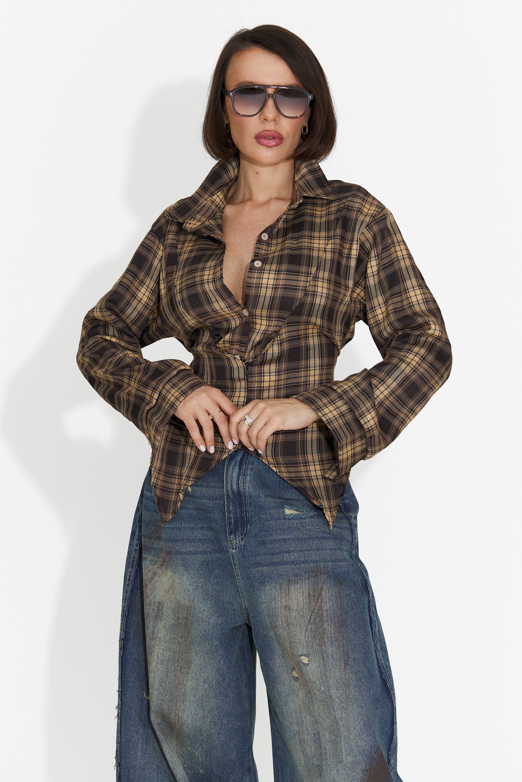Camicia Casual Nera da Donna di Tamalia Bogas