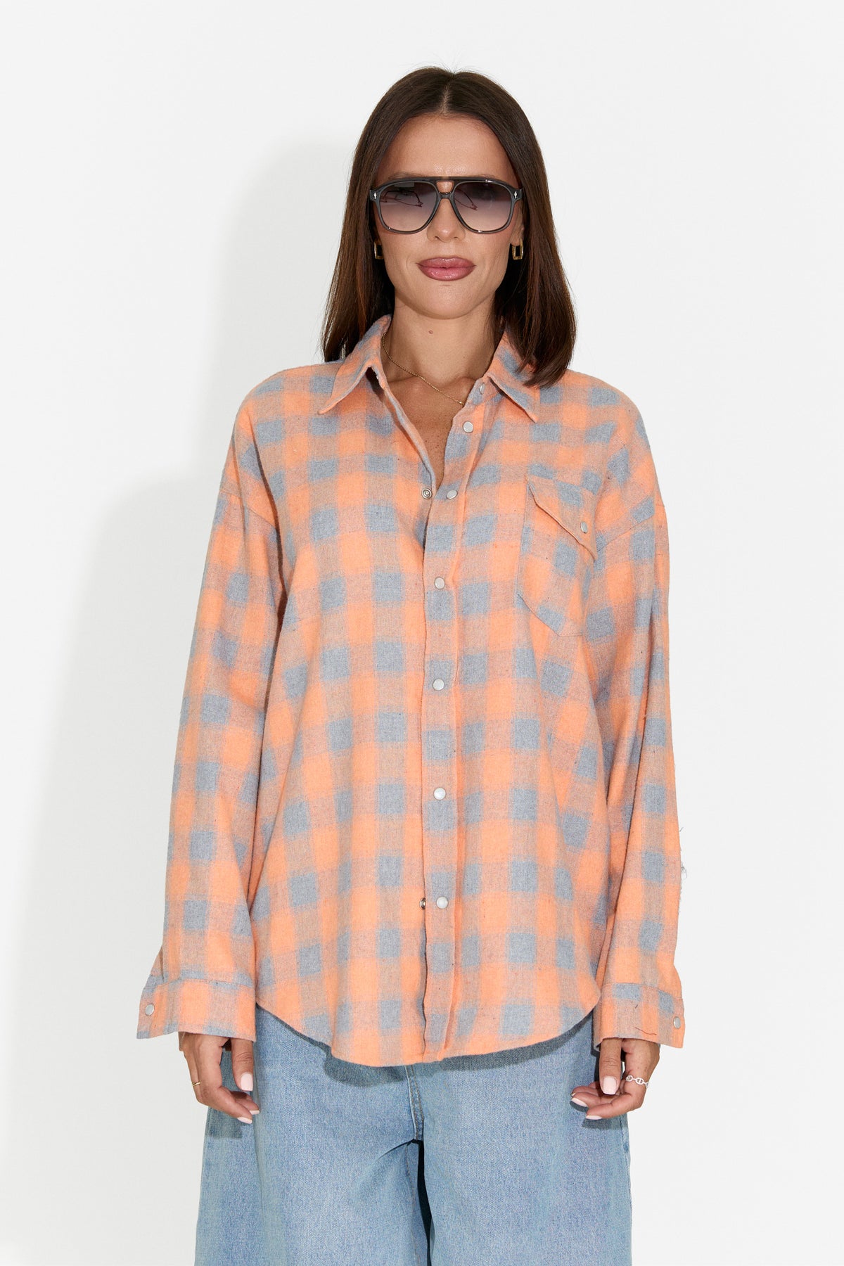 Camicia da donna casual arancione Importas Bogas