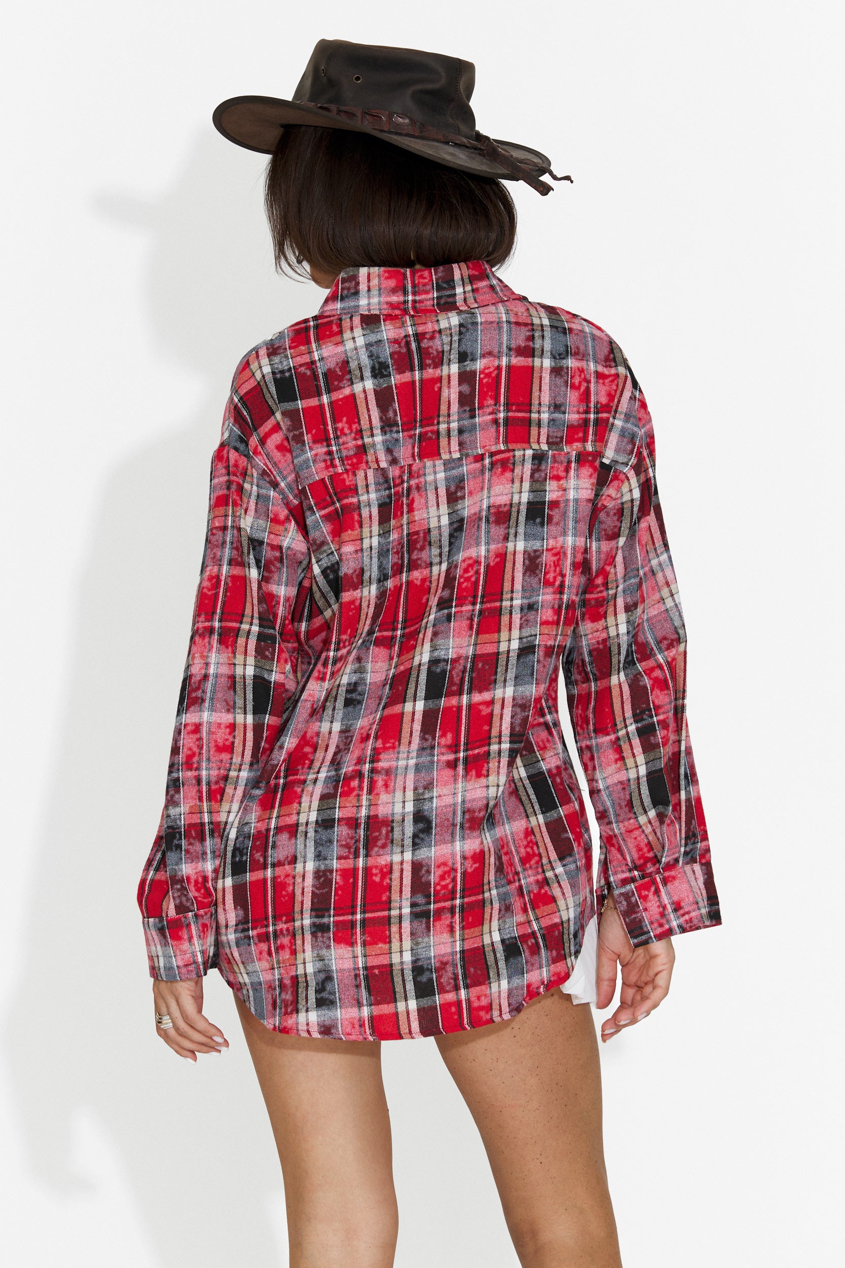 Camicia Casual Rossa da Donna di Adelyma Bogas