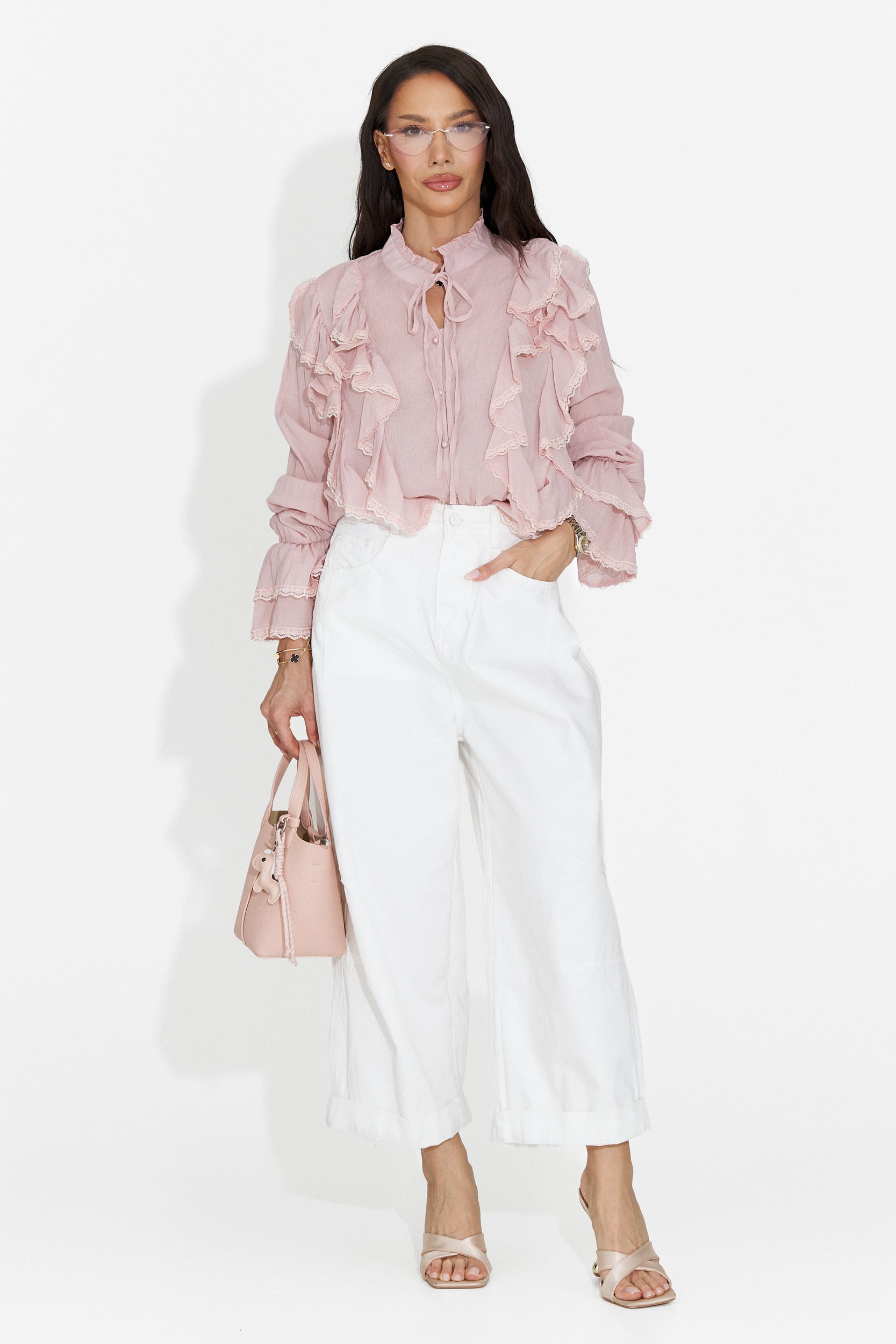 Camicia Casual Rosa da Donna Alcadia Bogas