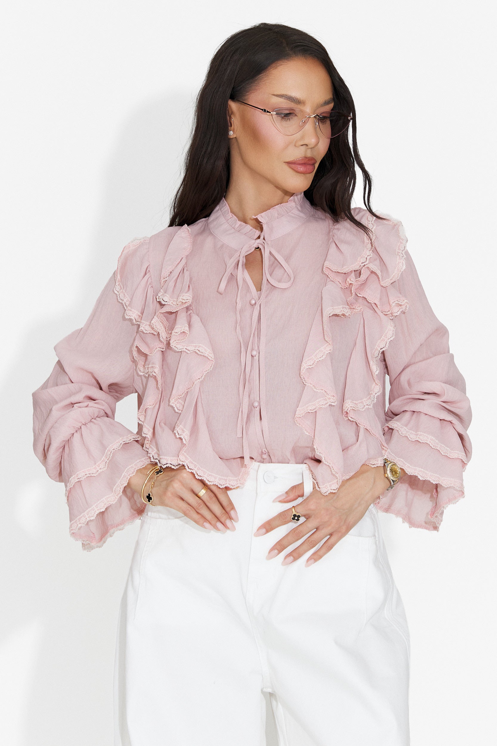 Camicia Casual Rosa da Donna Alcadia Bogas