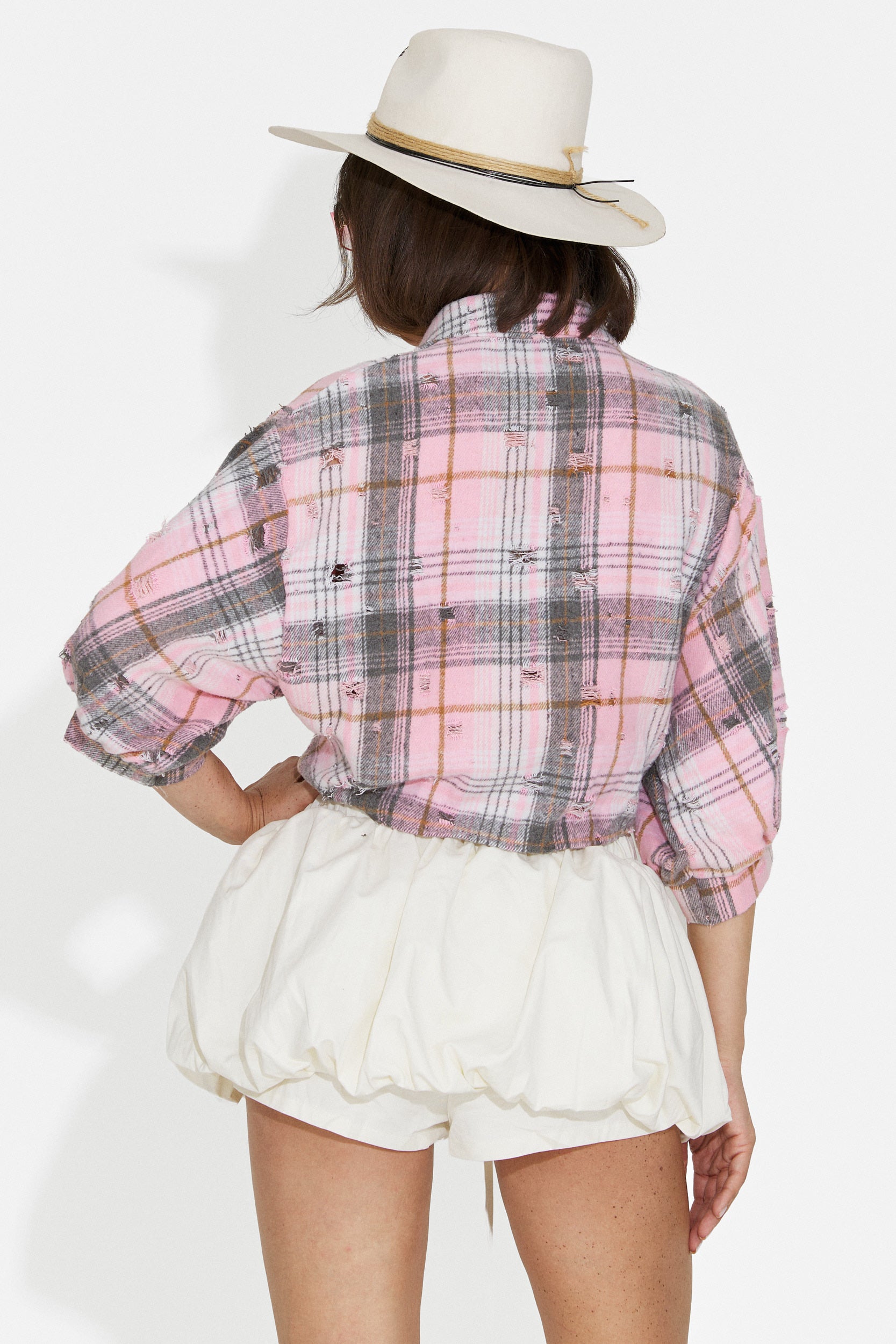 Camicia Rosa Casual da Donna di Daciana Bogas