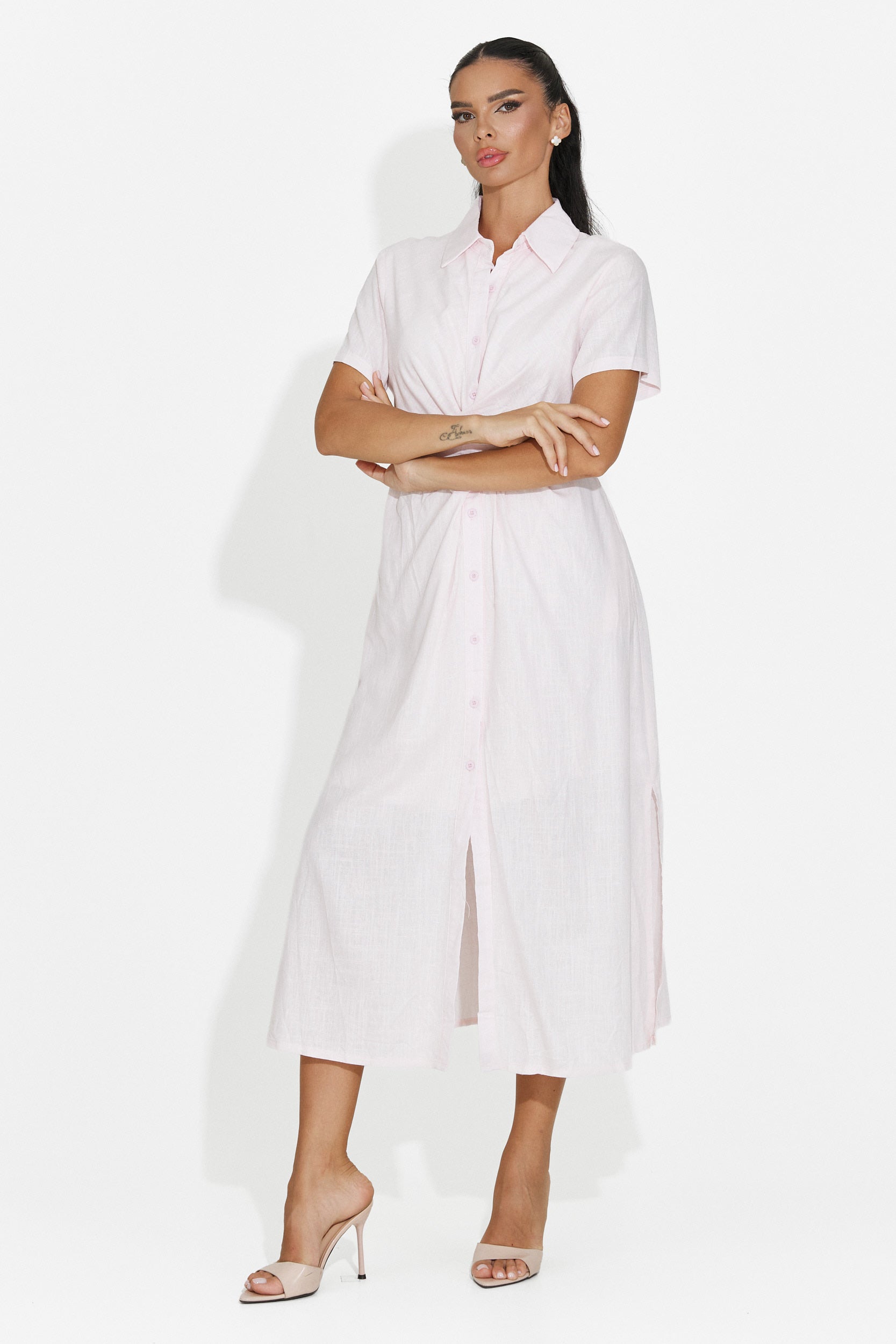 Camicia casual da donna rosa Genoma Bogas