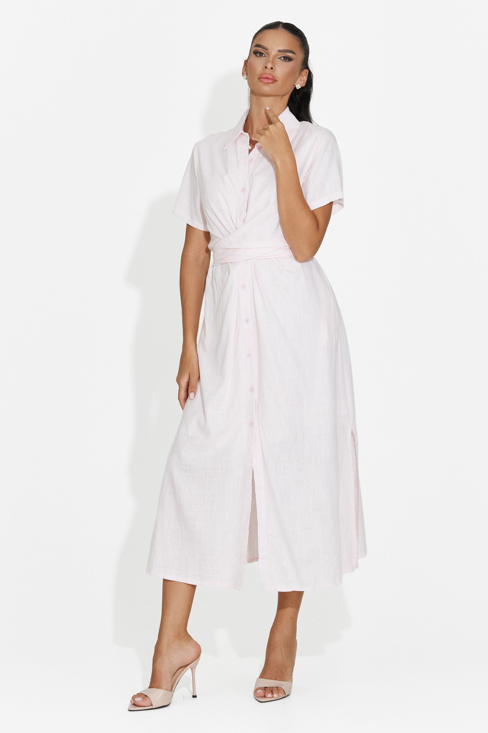 Camicia casual da donna rosa Genoma Bogas