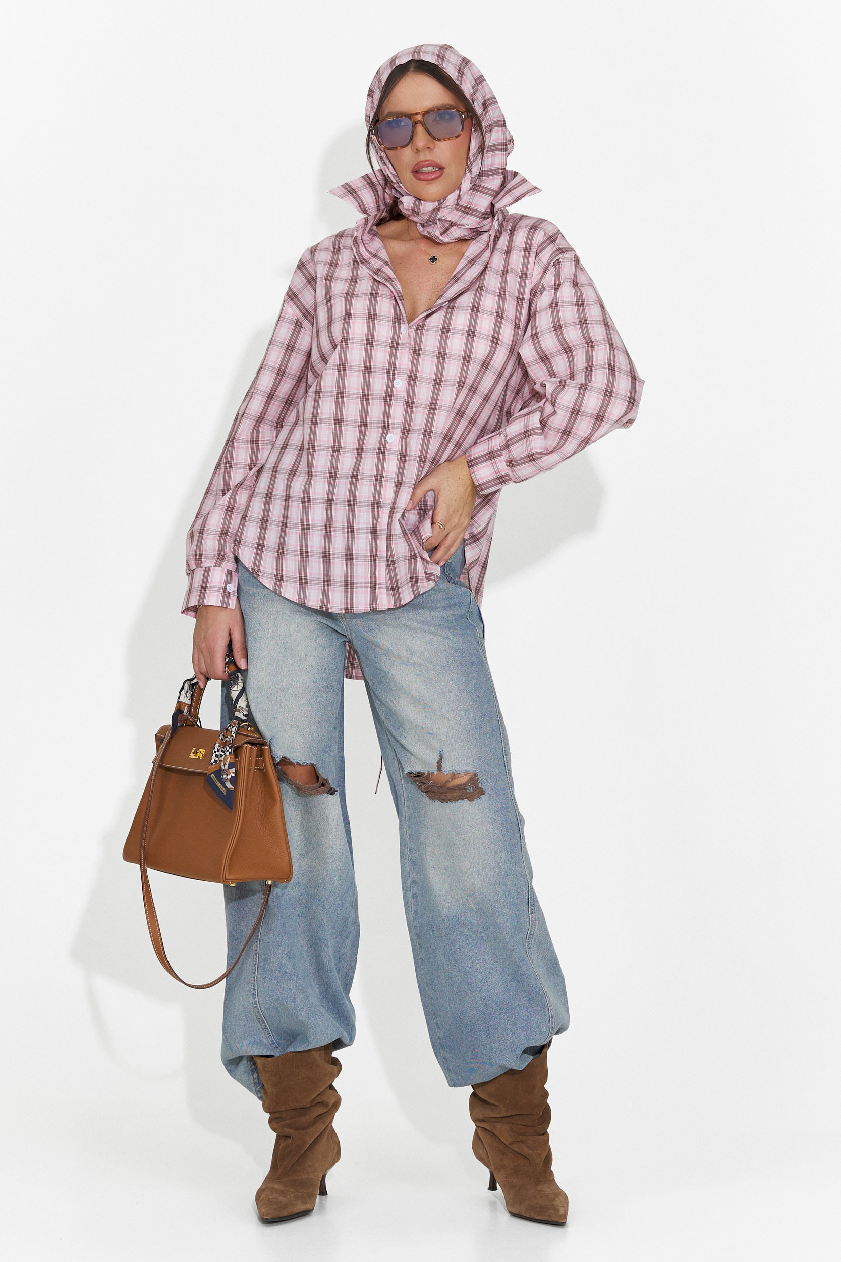 Camicia Casual Rosa da Donna Jomelia Bogas