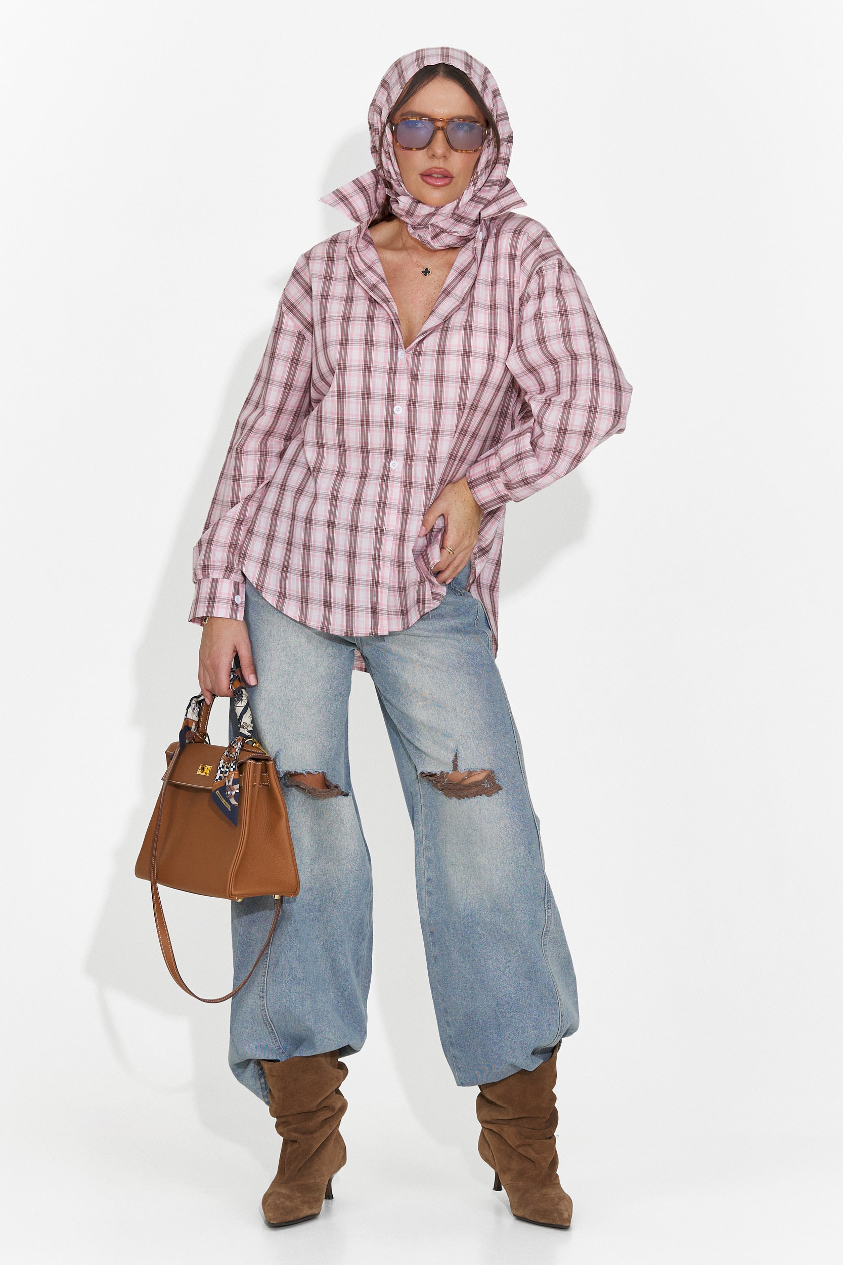 Camicia Casual Rosa da Donna Jomelia Bogas