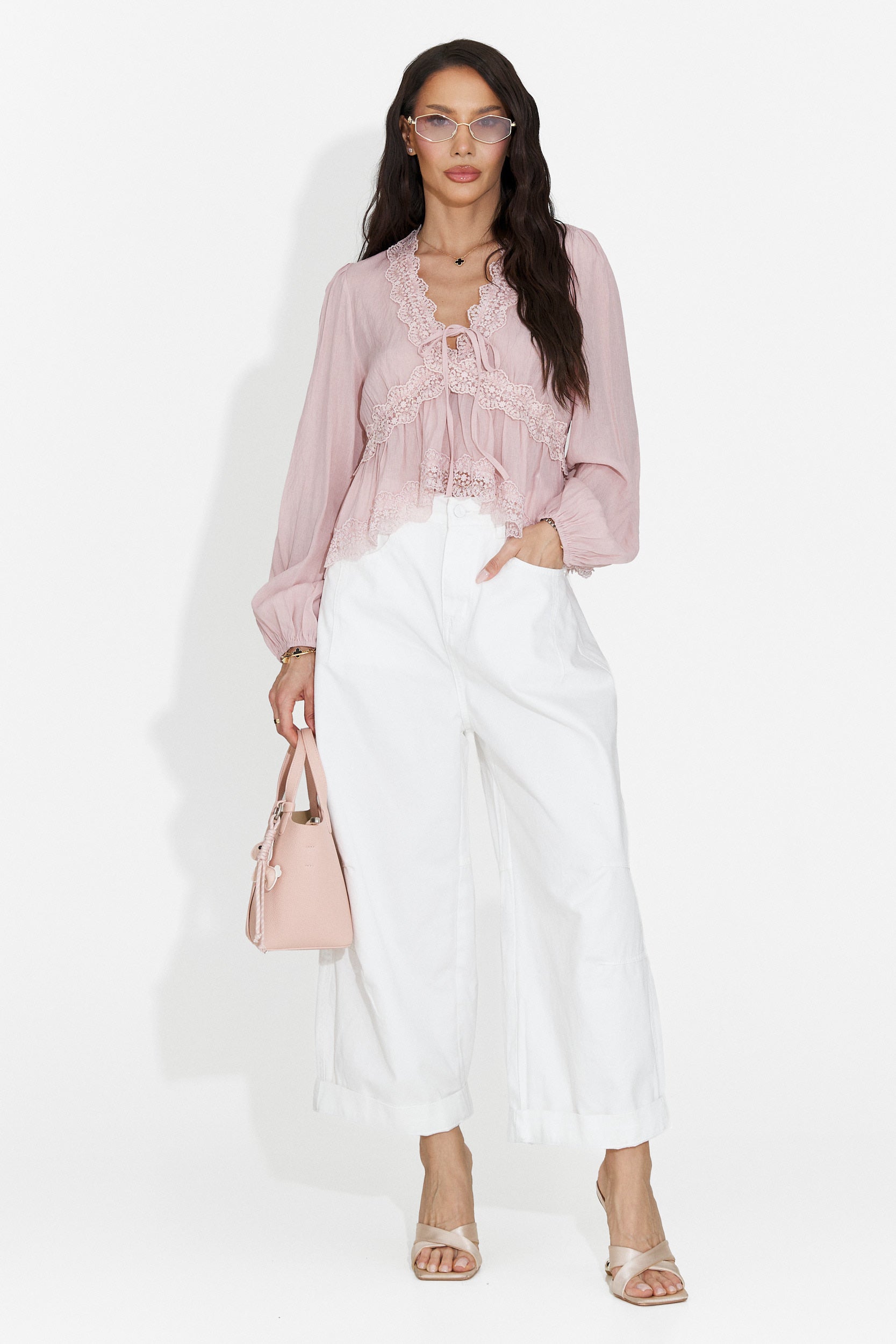 Camicia Rosa Casual da Donna Seliona Bogas