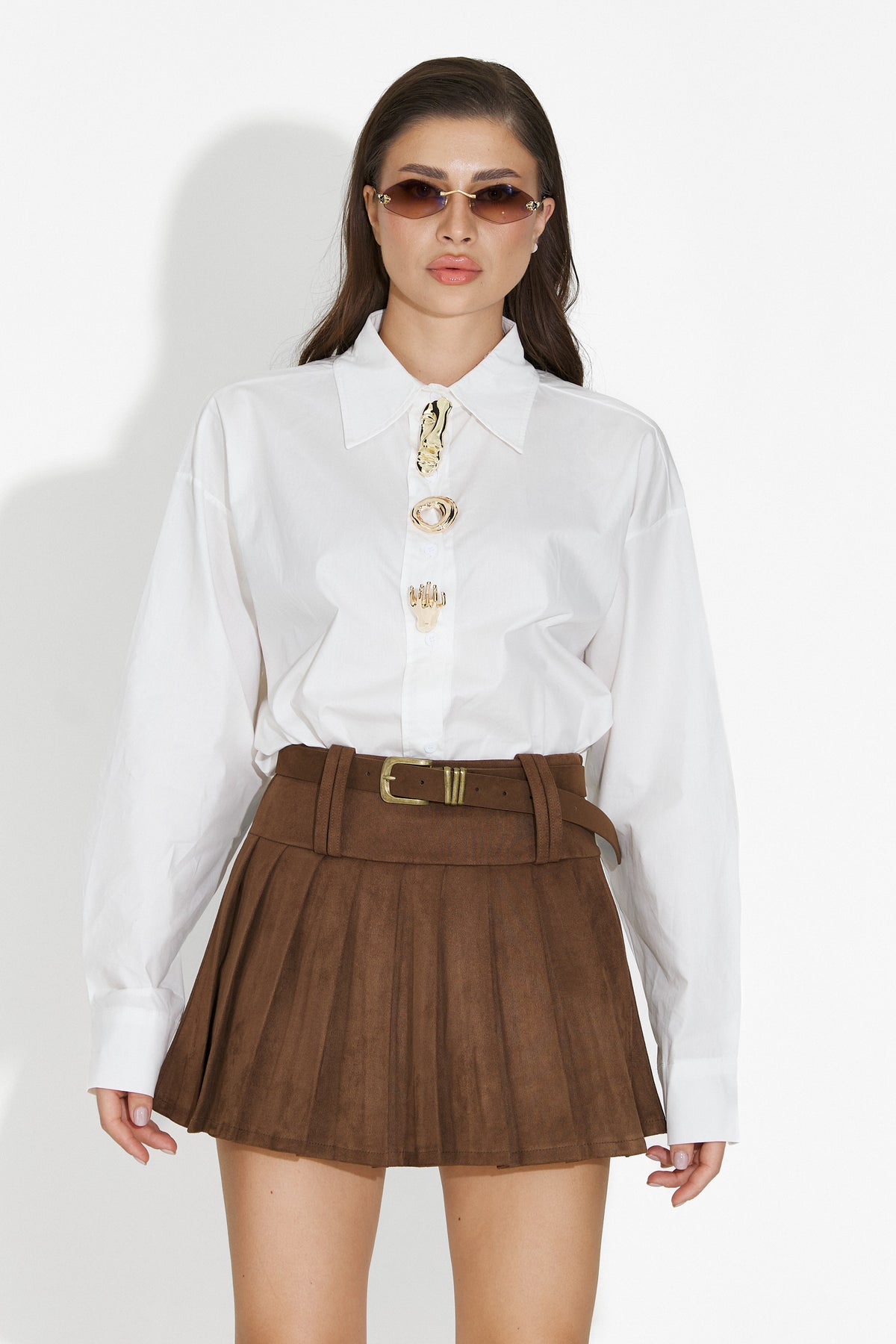 Elegante Camicia Bianca da Donna di Feyora Bogas