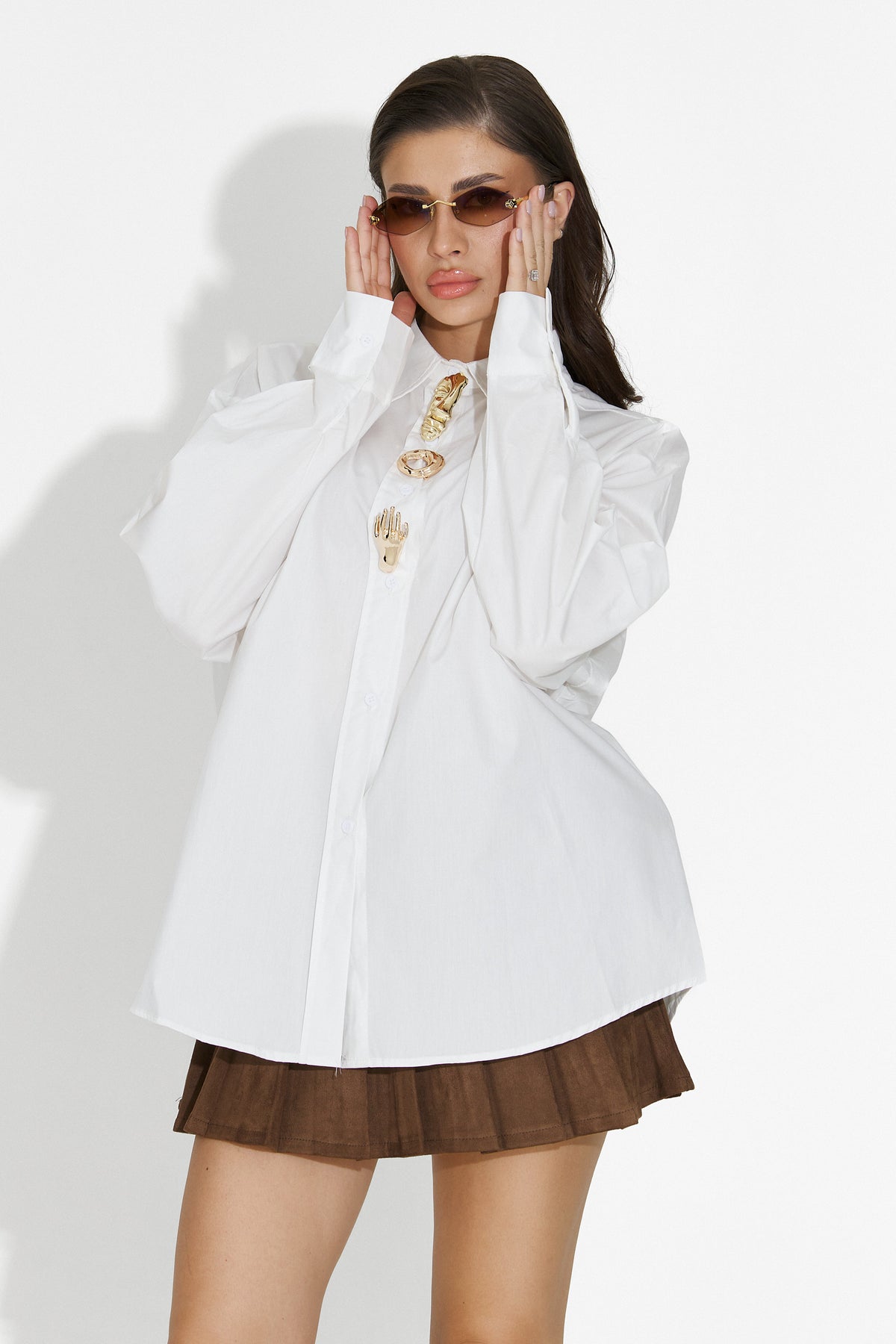 Elegante Camicia Bianca da Donna di Feyora Bogas