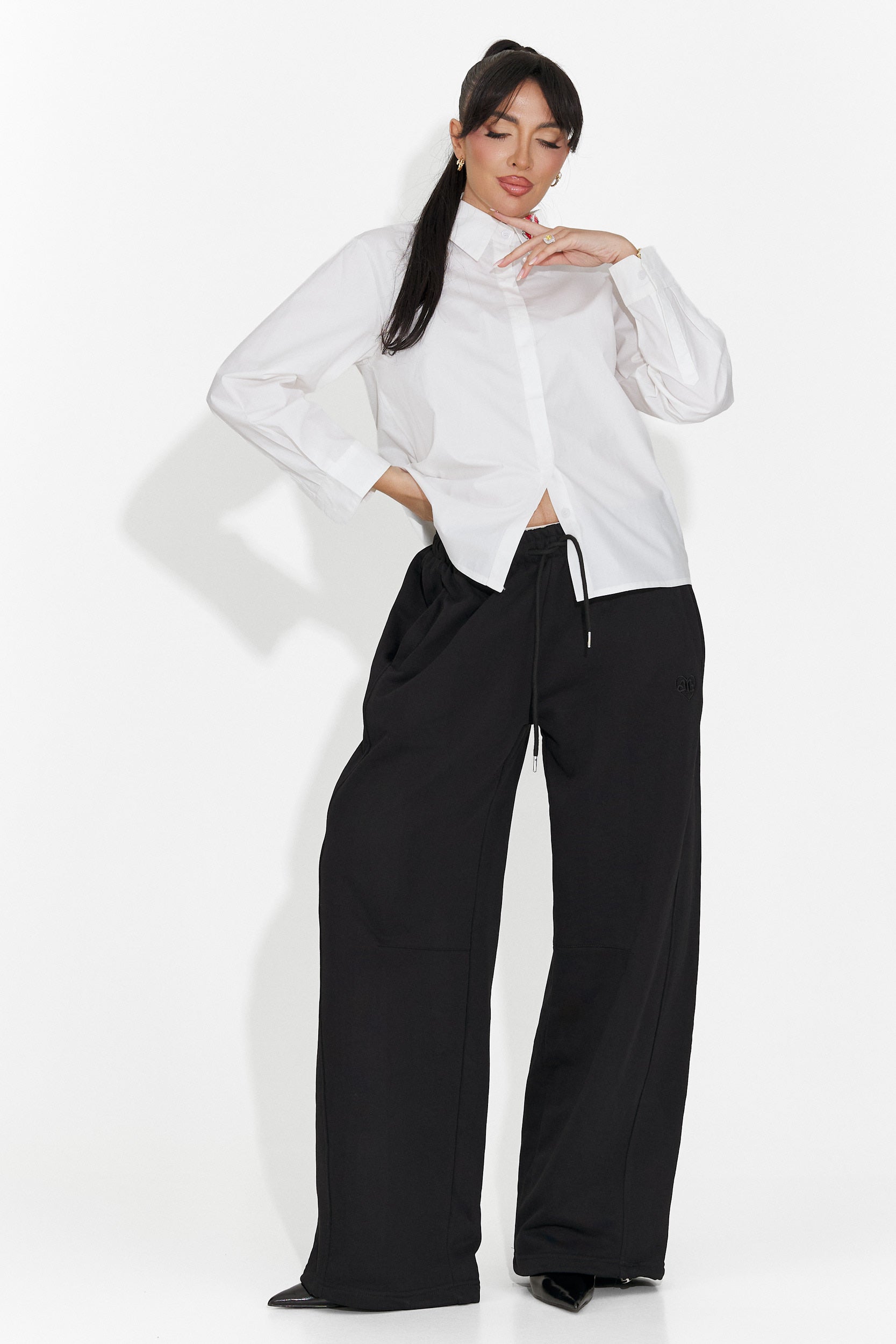 Elegante Blusa Bianca Sienara Bogas per Donne