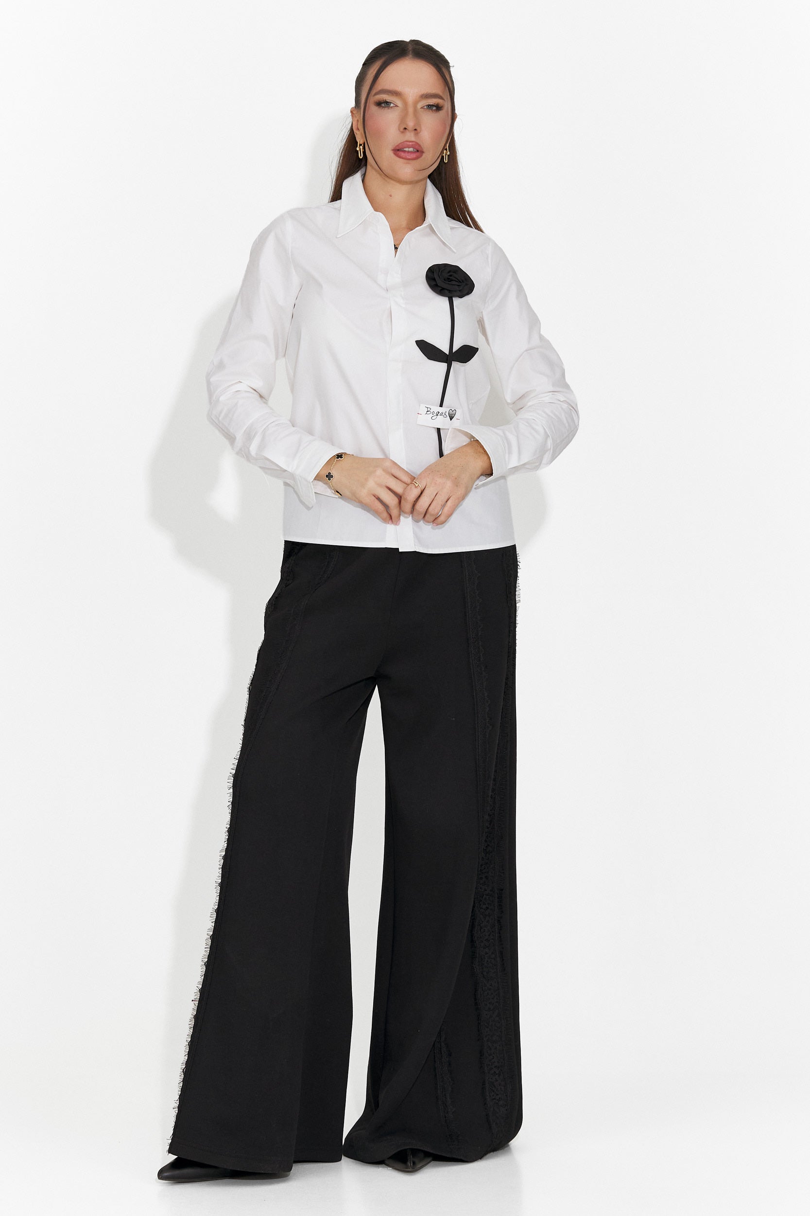 Elegante Camicia da Donna Bianca Toska Bogas
