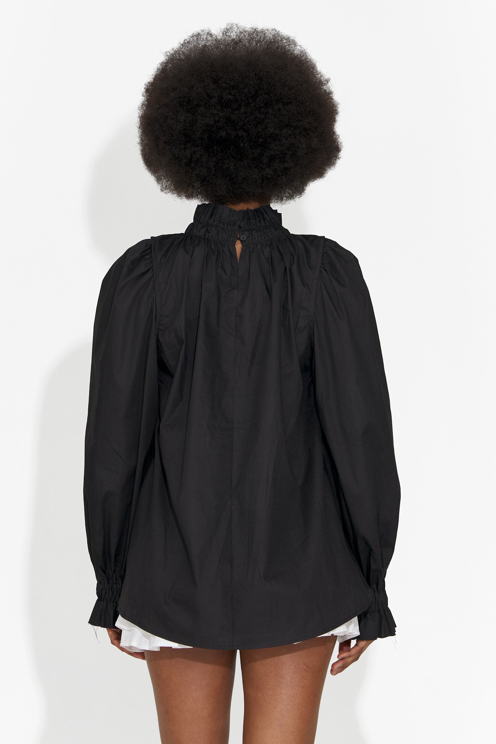 Elegante Camicia Nera da Donna di Floriana Bogas