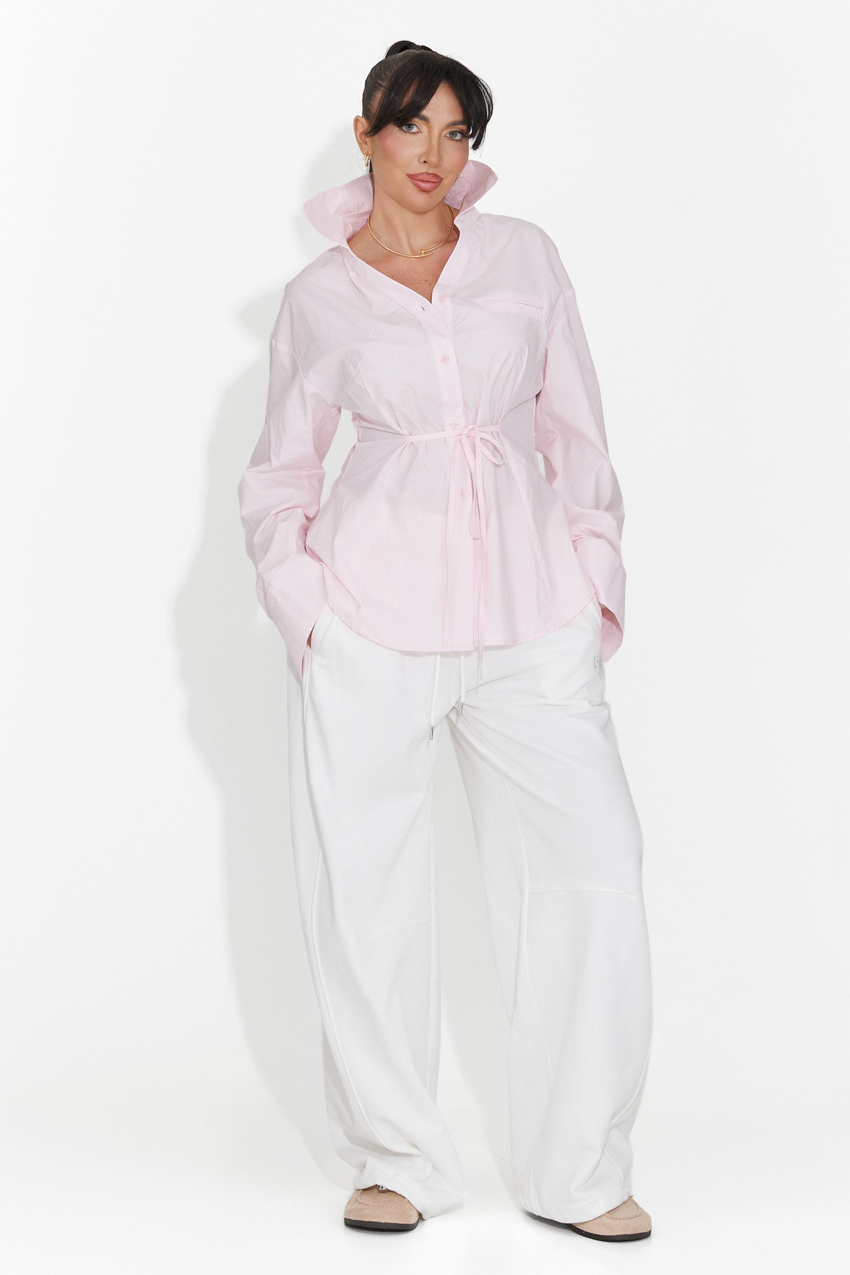 Elegante Camicia Rosa da Donna Alesya Bogas