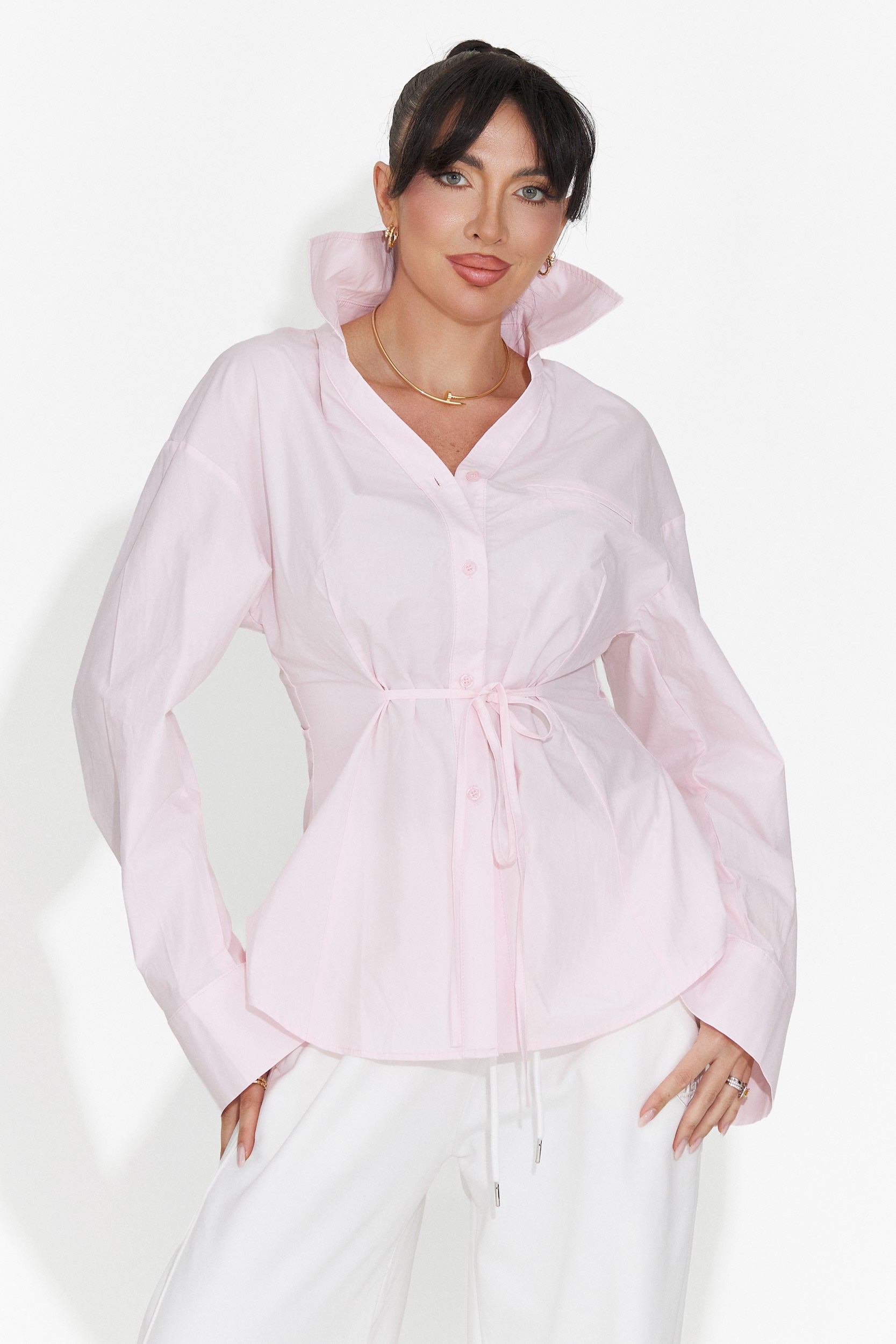 Elegante Camicia Rosa da Donna Alesya Bogas