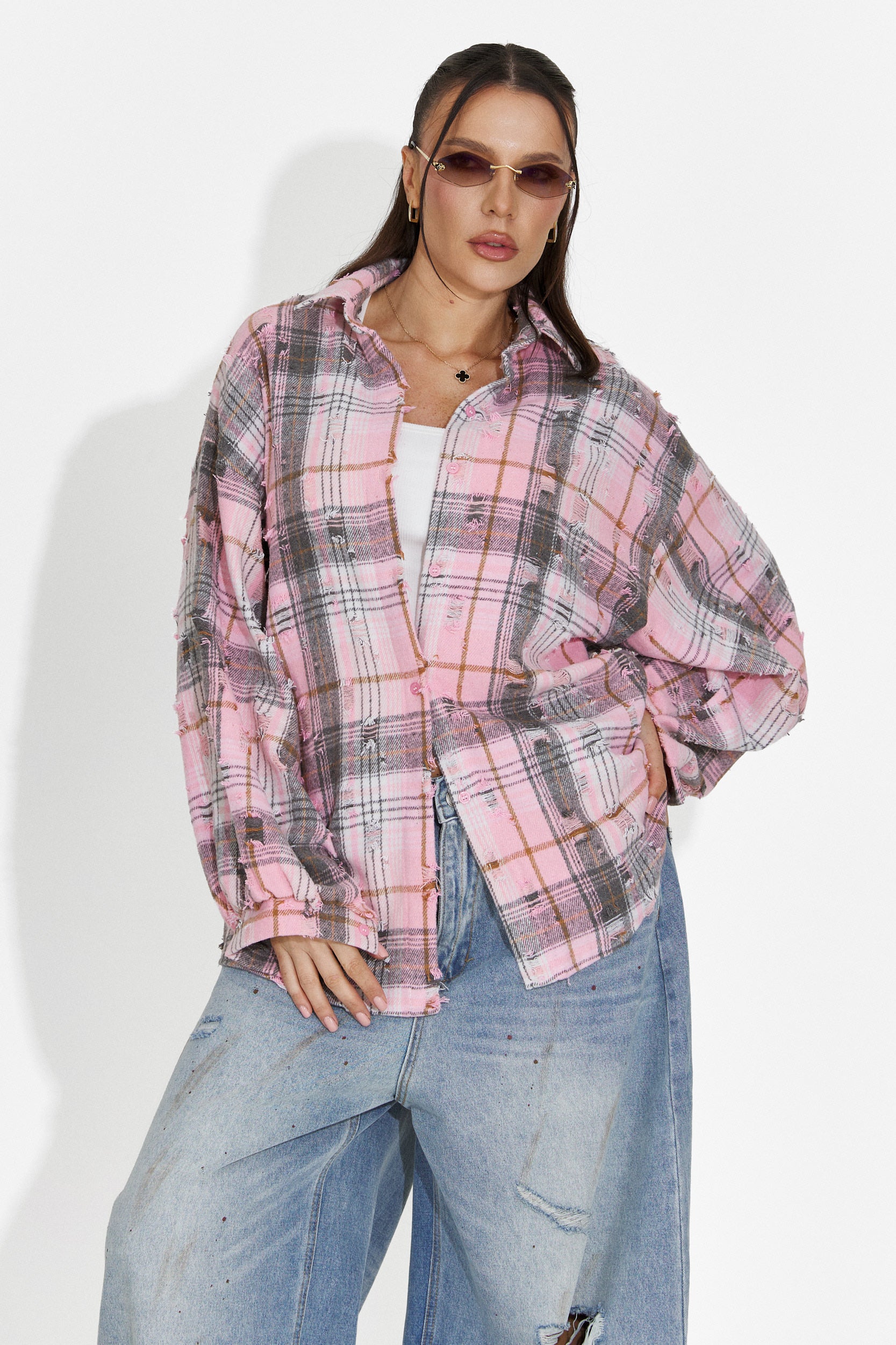 Elegante Camicia Rosa da Donna Pura Bogas