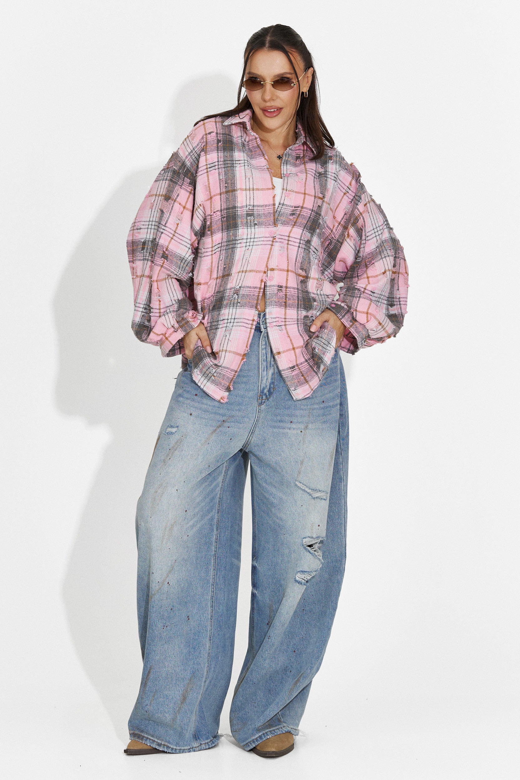 Elegante Camicia Rosa da Donna Pura Bogas